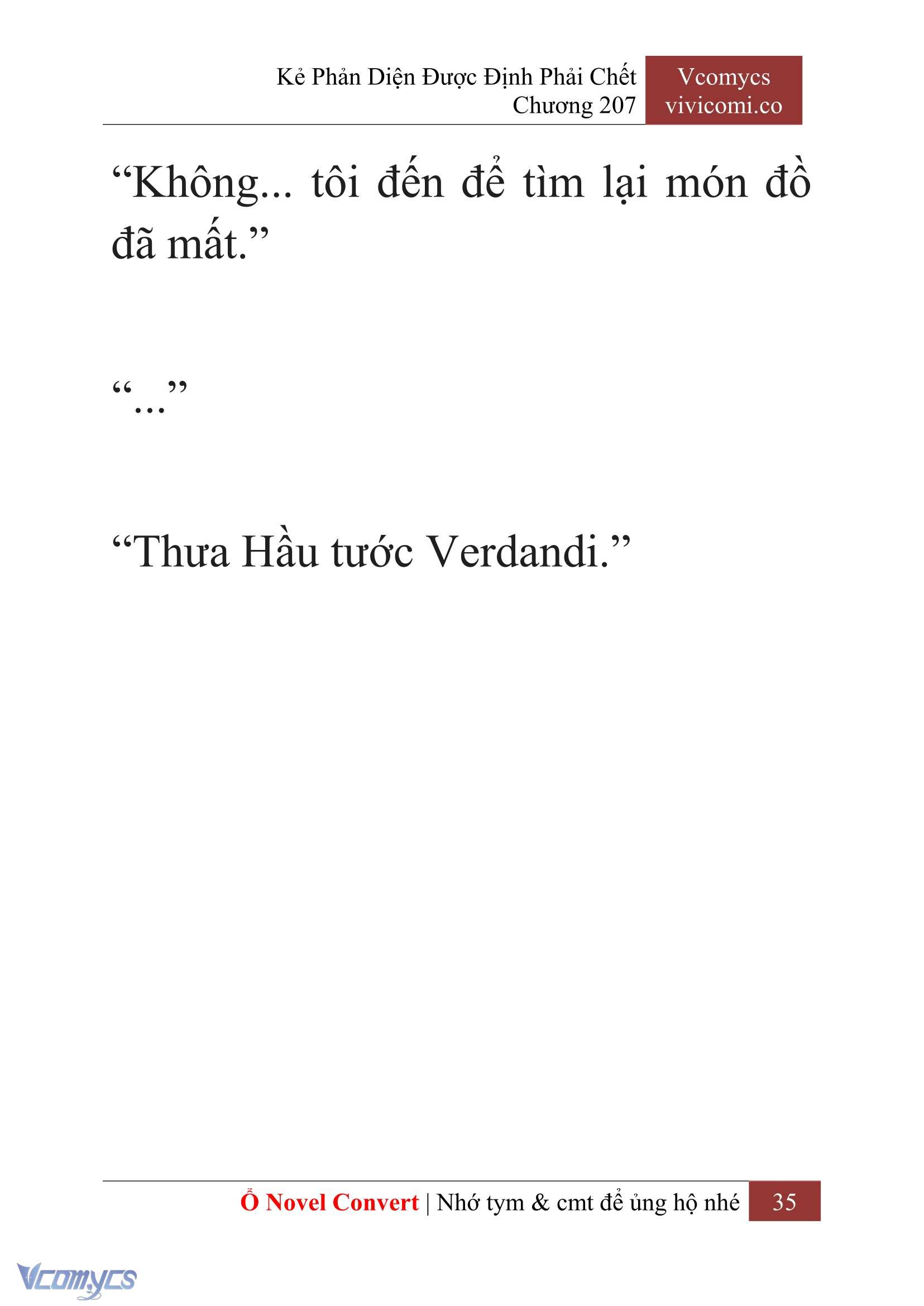 [Novel] Kẻ Phản Diện Được Định Phải Chết Chap 207 - Trang 2