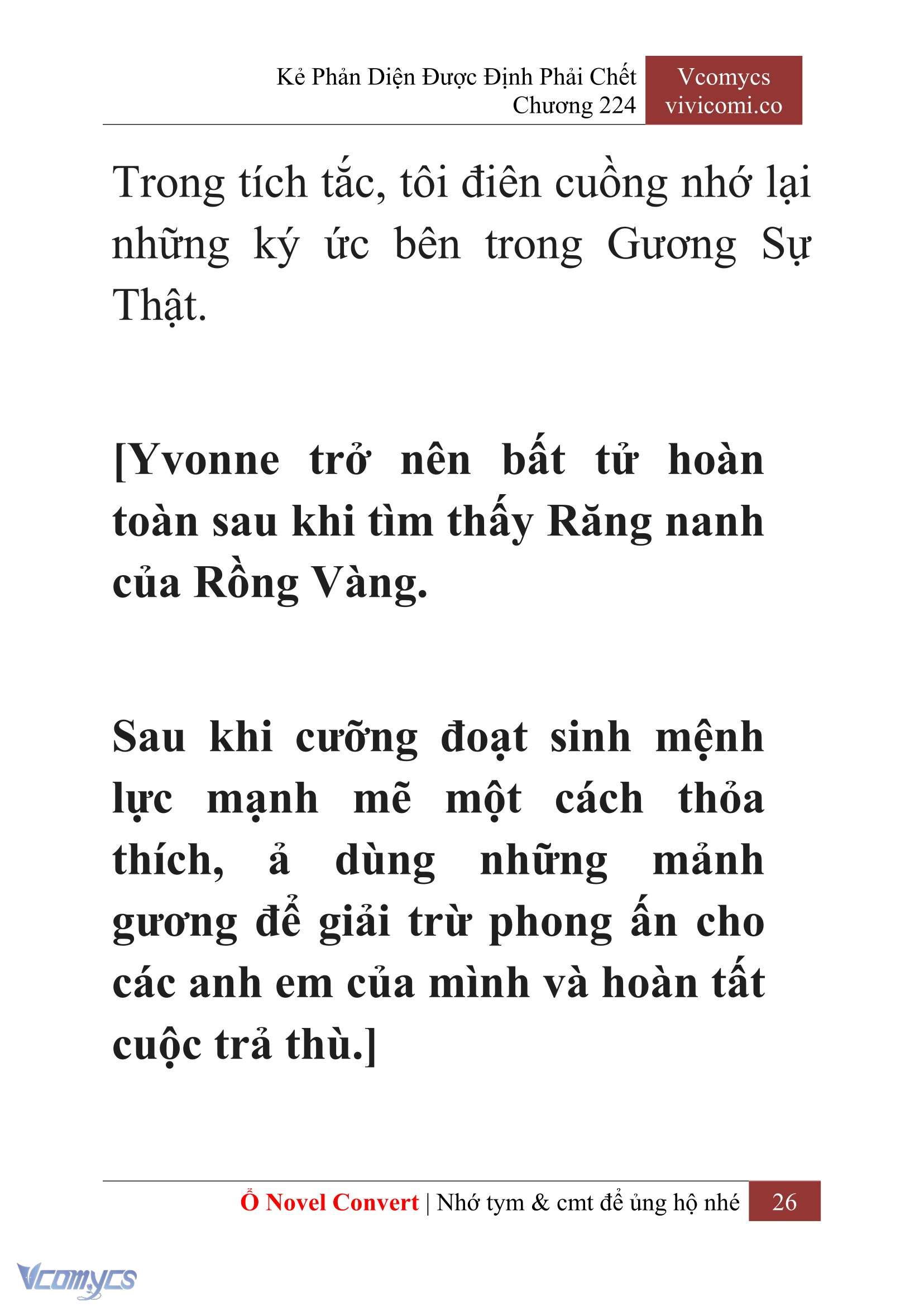 [Novel] Kẻ Phản Diện Được Định Phải Chết Chap 224 - Trang 2