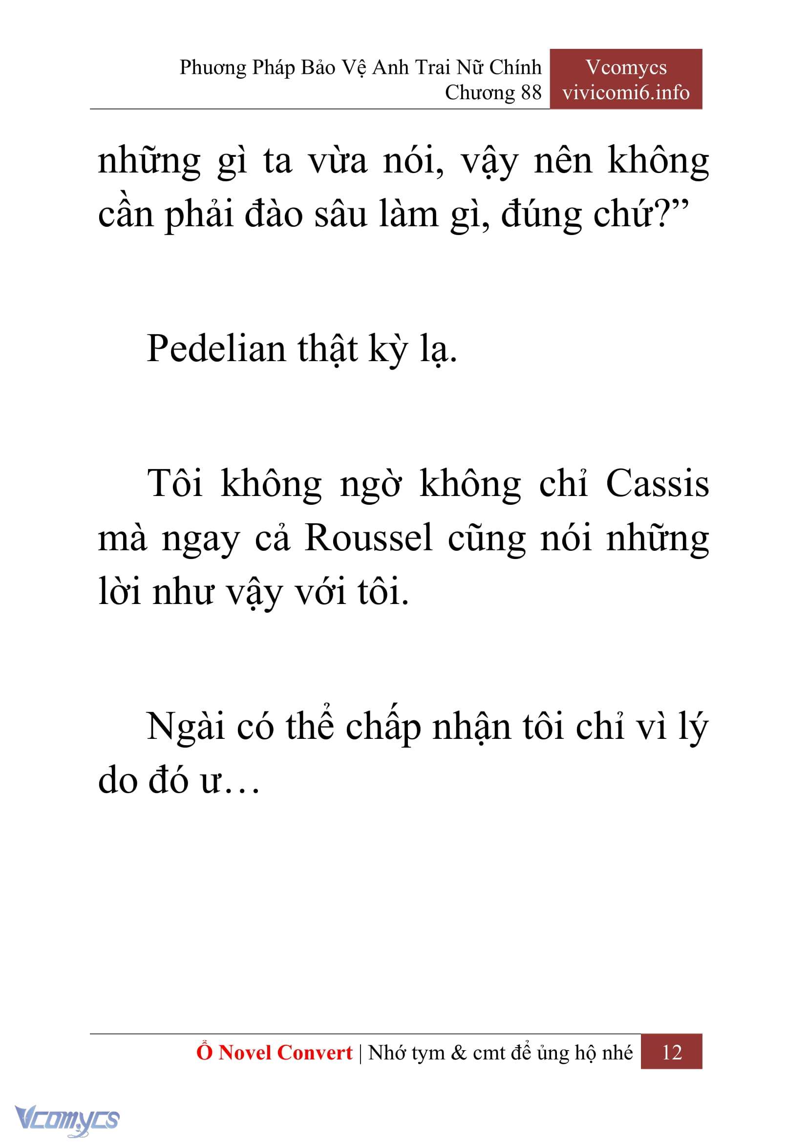 [Novel] Phương Pháp Bảo Vệ Anh Trai Nữ Chính Chap 88 - Trang 2