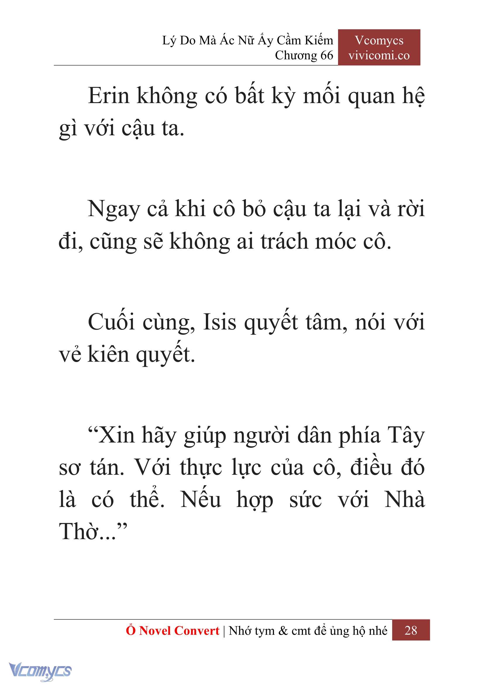 [Novel] Lý Do Mà Ác Nữ Ấy Cầm Kiếm Chap 66 - Next Chap 67
