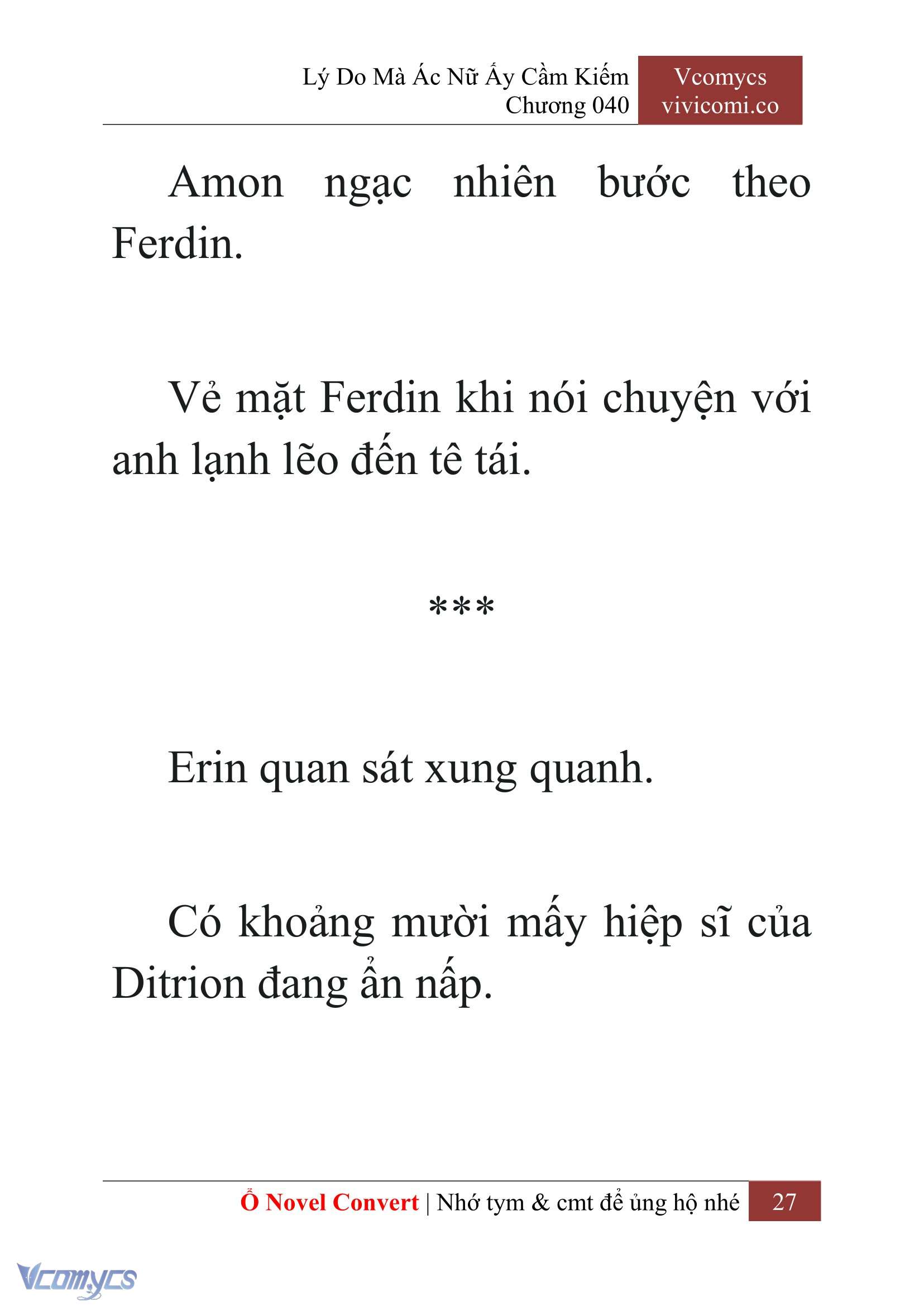 [Novel] Lý Do Mà Ác Nữ Ấy Cầm Kiếm Chap 40 - Trang 2