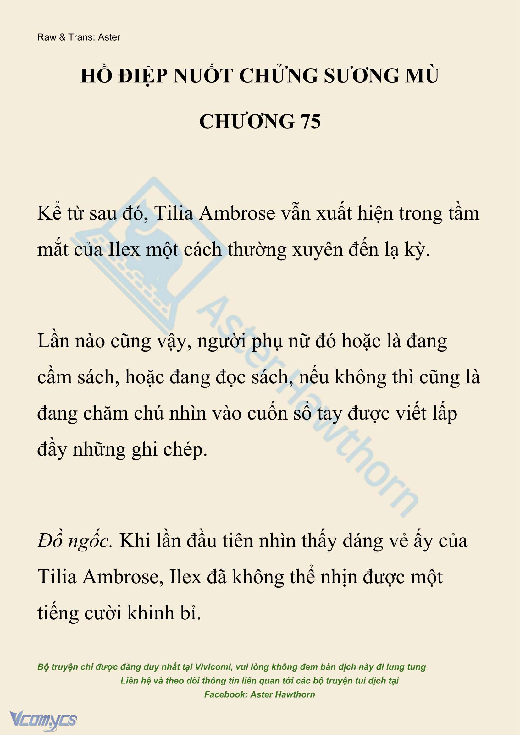 [NOVEL] Hồ Điệp Nuốt Chửng Sương Mù Chap 75 - Trang 2