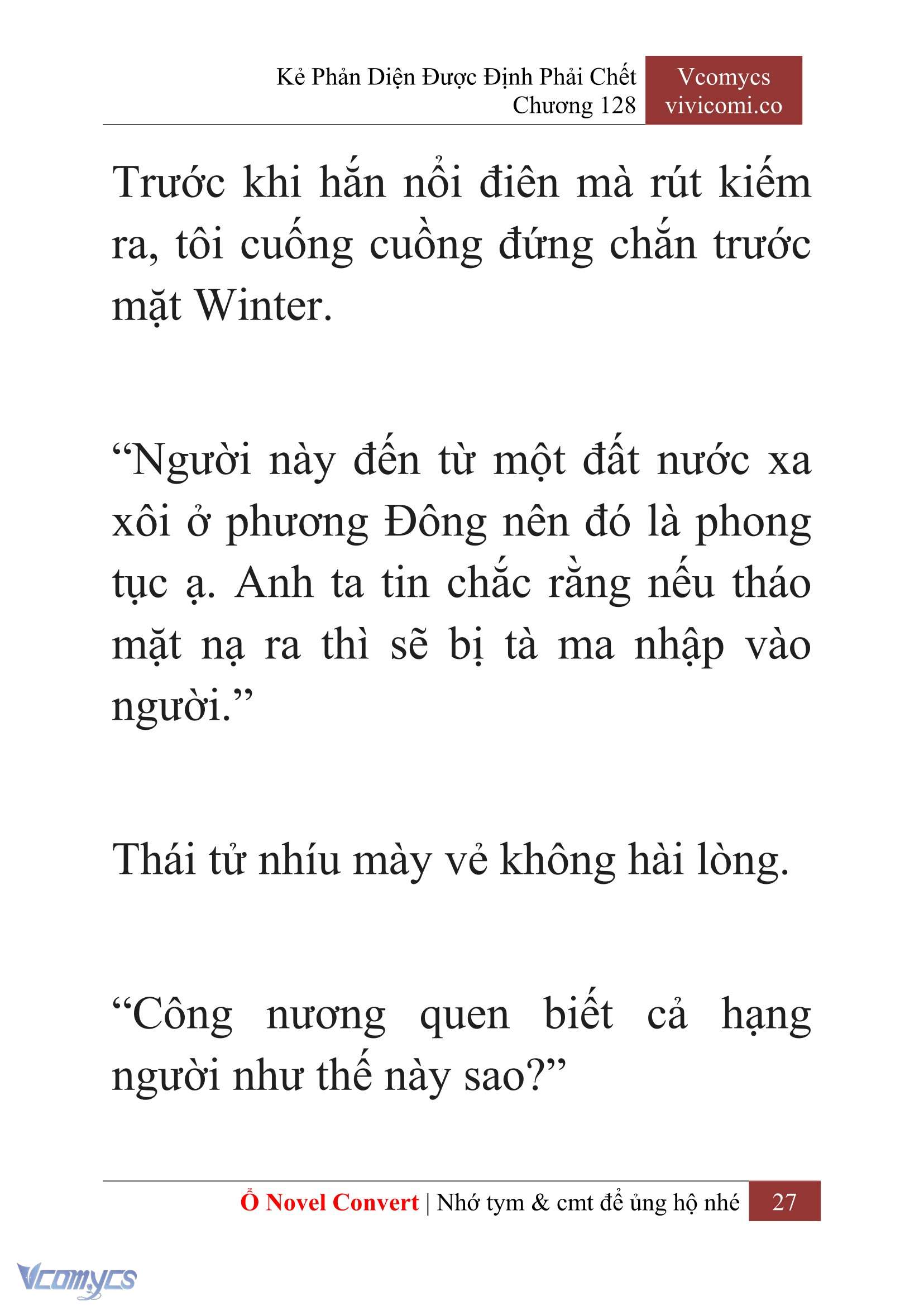 [Novel] Kẻ Phản Diện Được Định Phải Chết Chap 128 - Trang 2