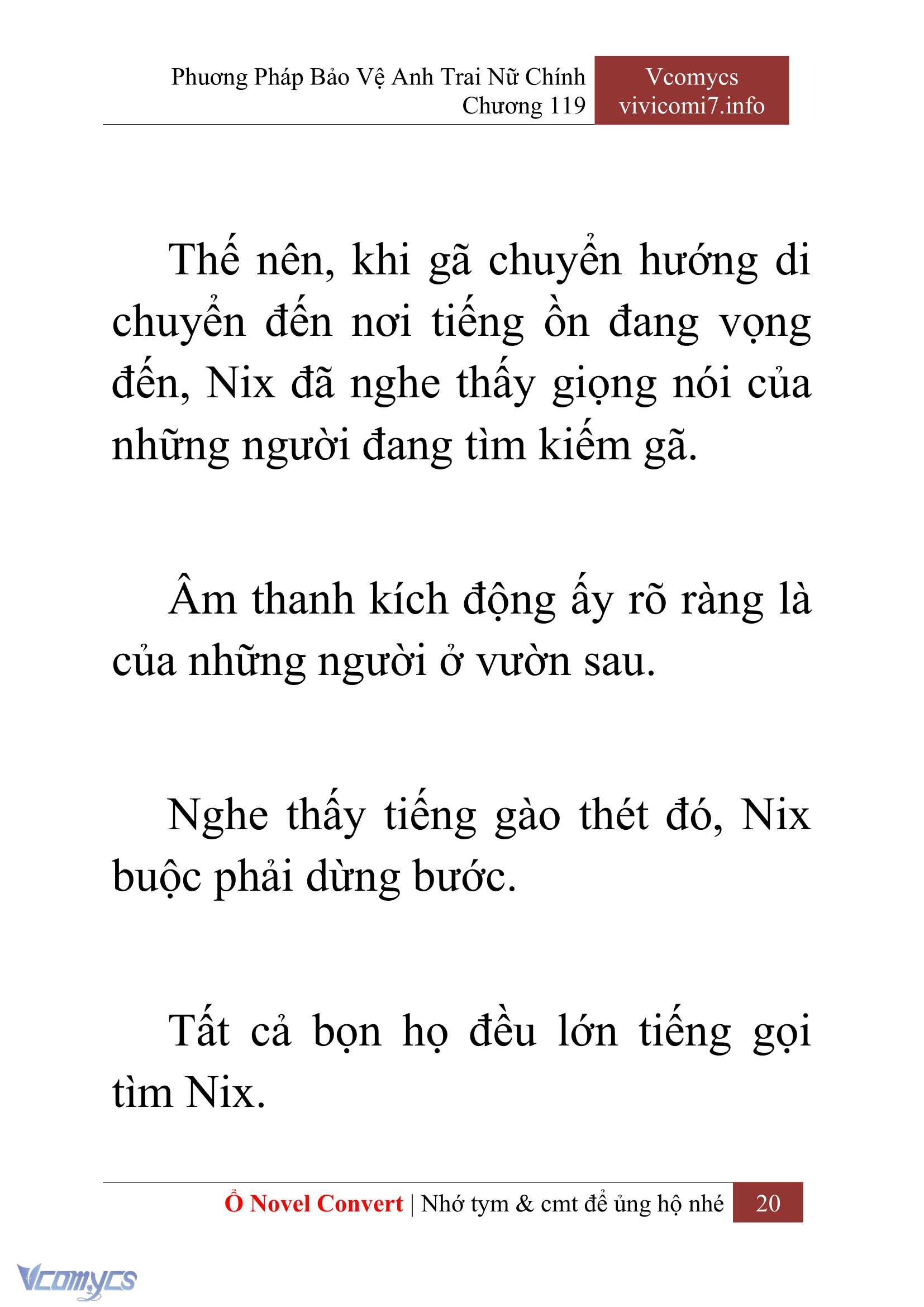 [Novel] Phương Pháp Bảo Vệ Anh Trai Nữ Chính Chap 119 - Trang 2
