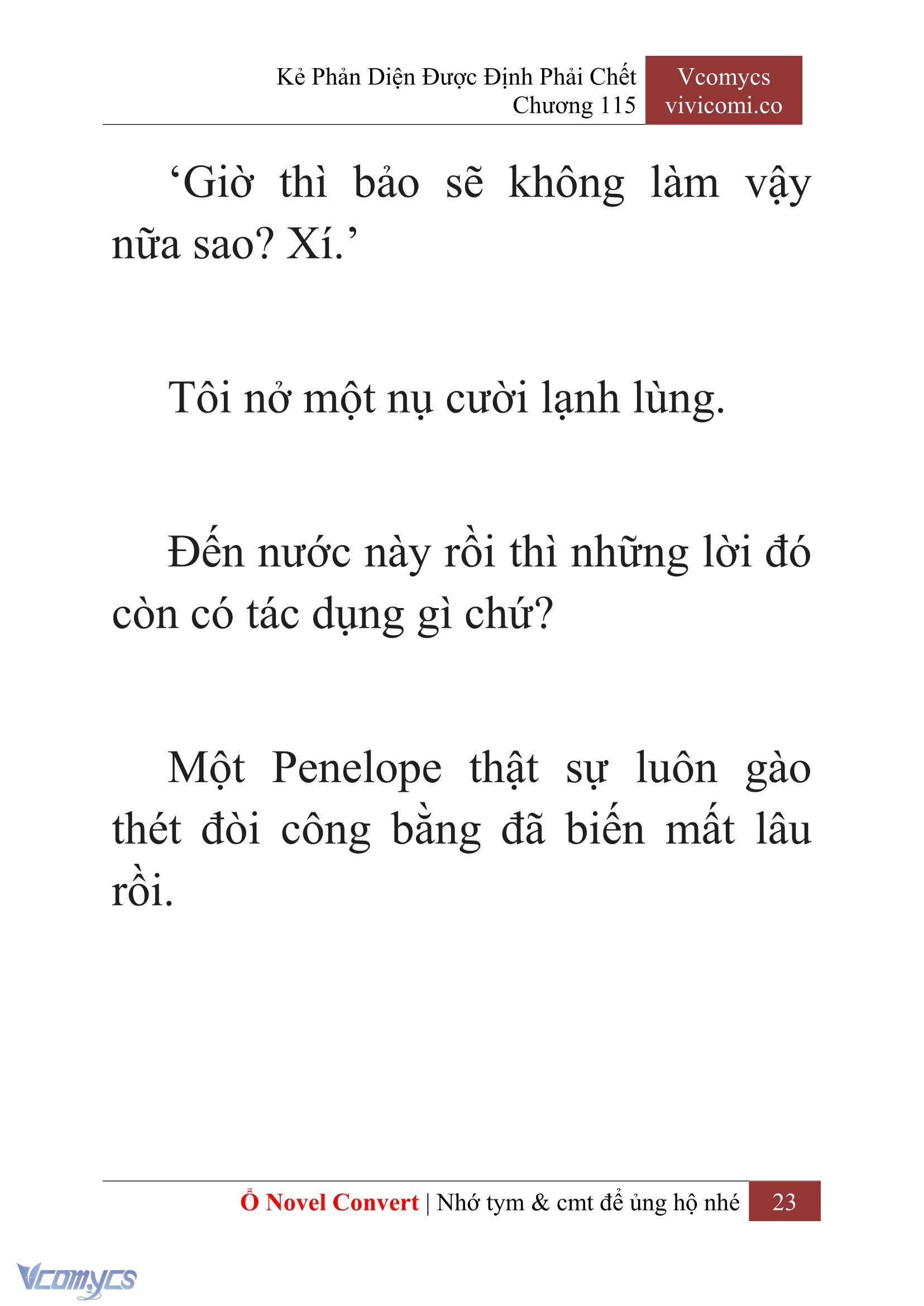 [Novel] Kẻ Phản Diện Được Định Phải Chết Chap 115 - Trang 2
