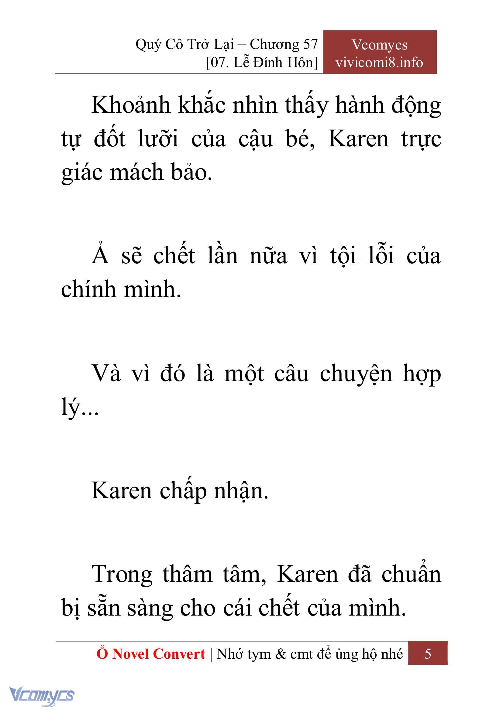 [Novel] Quý Cô Trở Lại Chap 57 - Trang 2