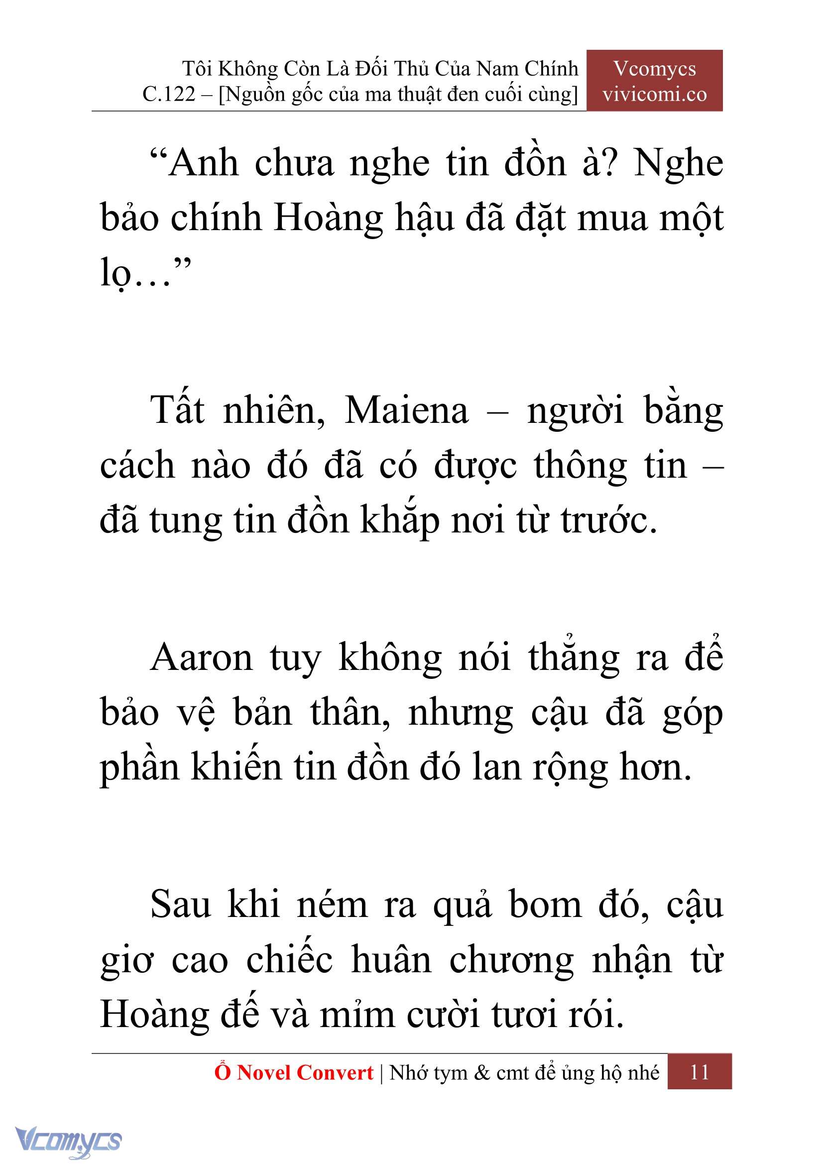 [Novel] Tôi Không Còn Là Đối Thủ Của Nam Chính Chap 122 - Trang 2