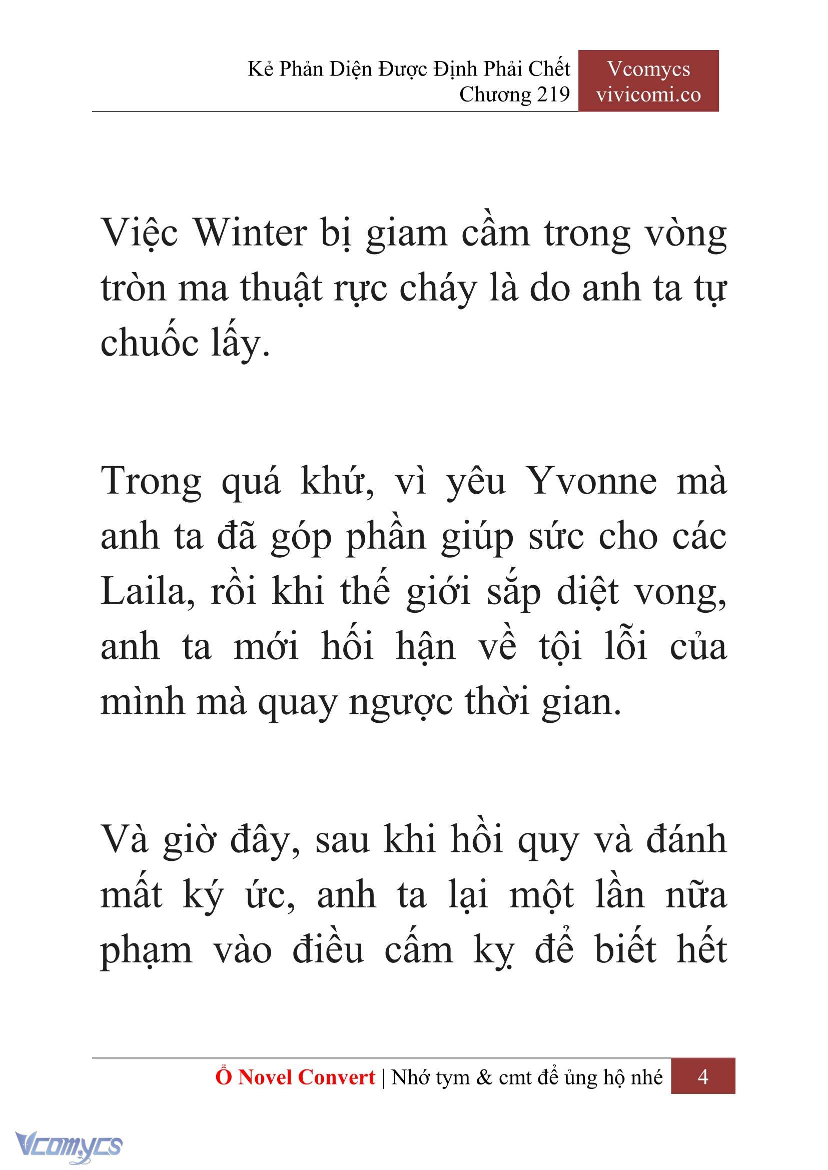 [Novel] Kẻ Phản Diện Được Định Phải Chết Chap 219 - Next Chap 220