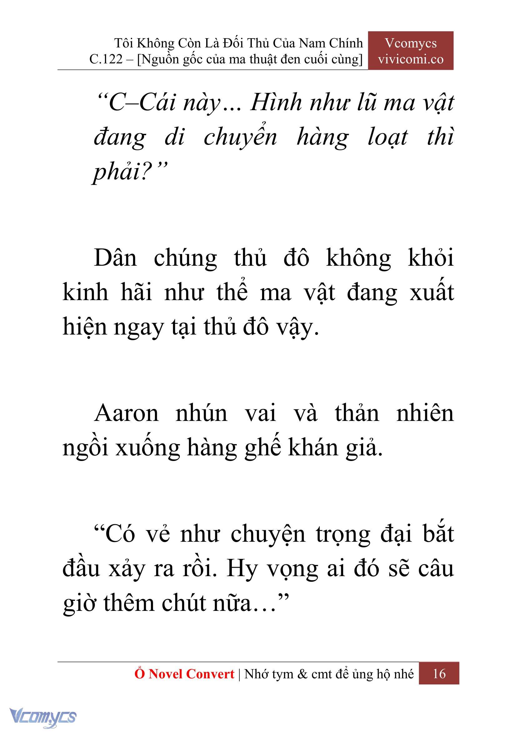 [Novel] Tôi Không Còn Là Đối Thủ Của Nam Chính Chap 122 - Trang 2