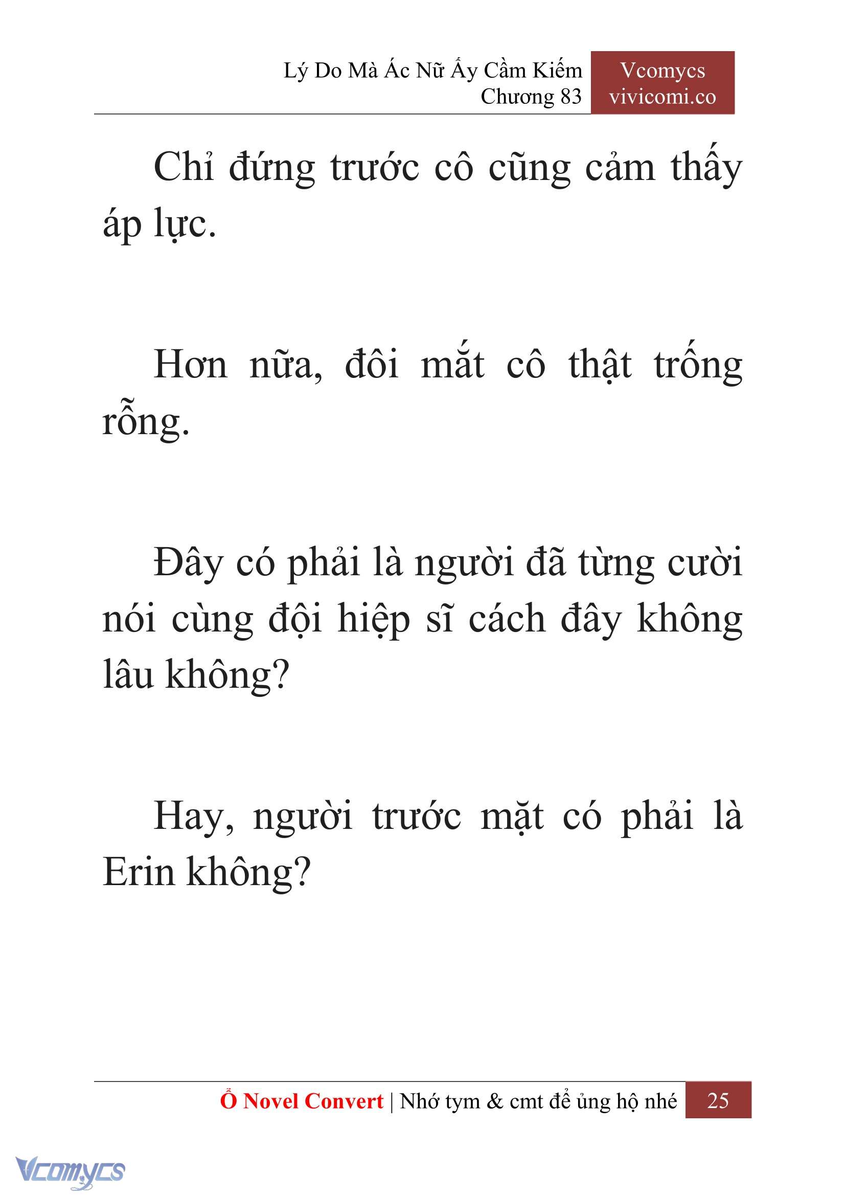 [Novel] Lý Do Mà Ác Nữ Ấy Cầm Kiếm Chap 83 - Next Chap 84