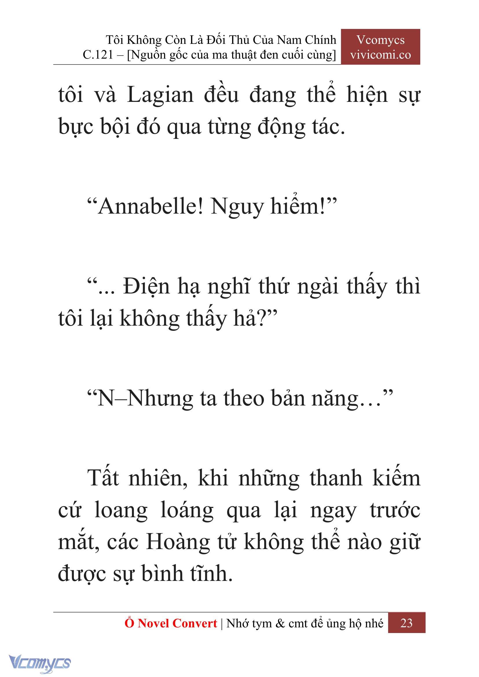 [Novel] Tôi Không Còn Là Đối Thủ Của Nam Chính Chap 121 - Trang 2