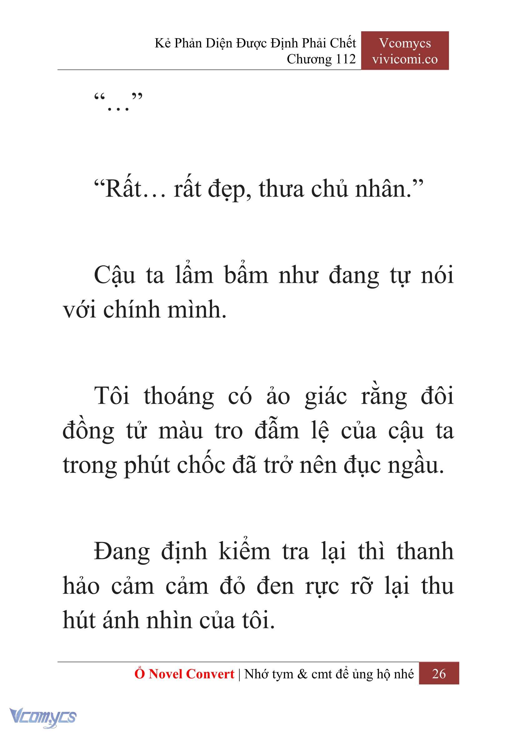 [Novel] Kẻ Phản Diện Được Định Phải Chết Chap 112 - Trang 2