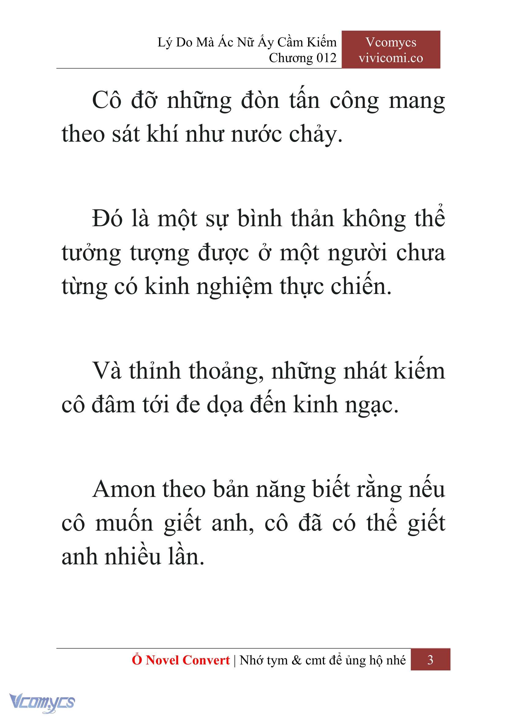 [Novel] Lý Do Mà Ác Nữ Ấy Cầm Kiếm Chap 12 - Next Chap 13