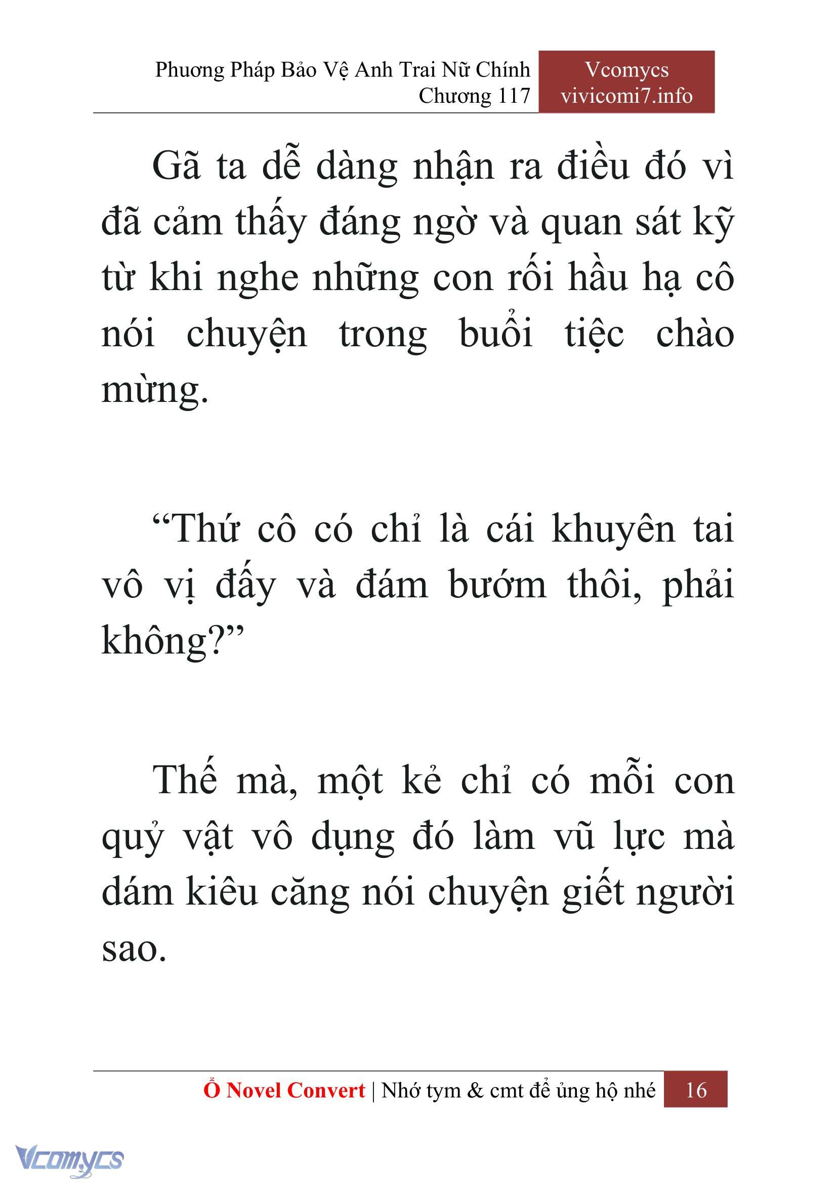 [Novel] Phương Pháp Bảo Vệ Anh Trai Nữ Chính Chap 117 - Trang 2