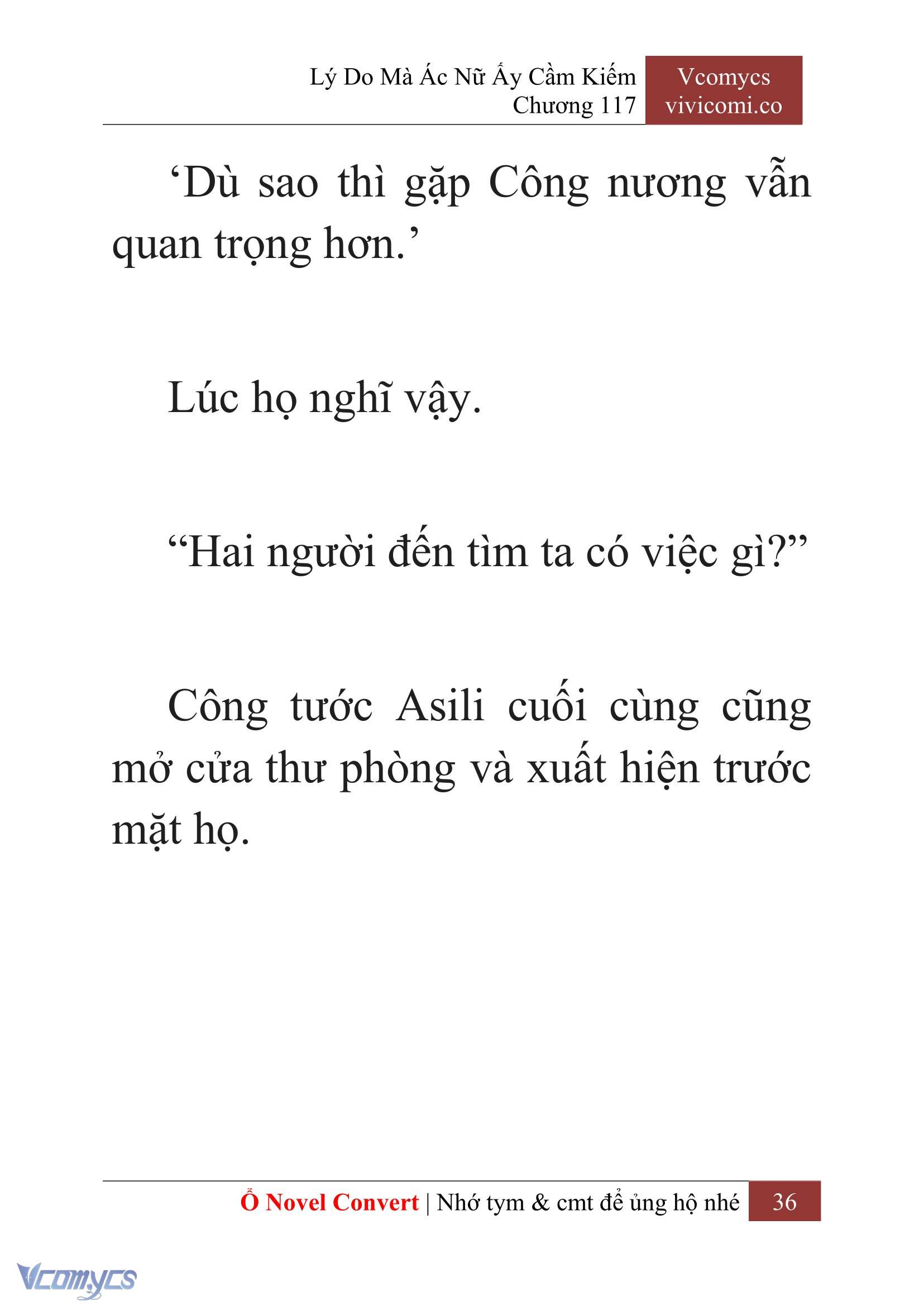 [Novel] Lý Do Mà Ác Nữ Ấy Cầm Kiếm Chap 117 - Trang 2