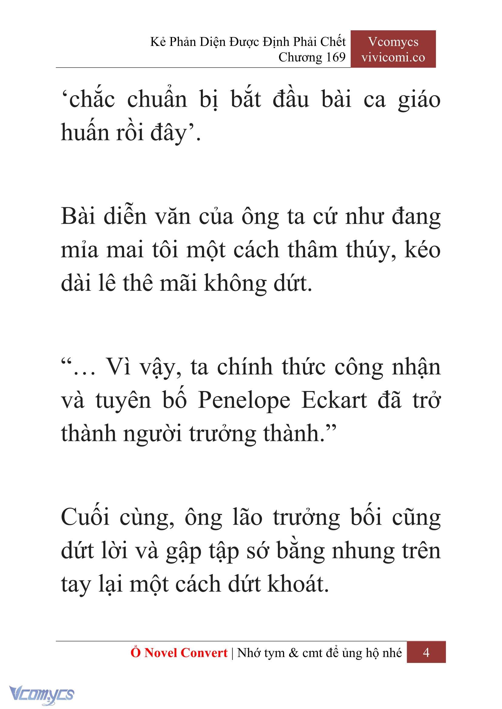 [Novel] Kẻ Phản Diện Được Định Phải Chết Chap 169 - Trang 2