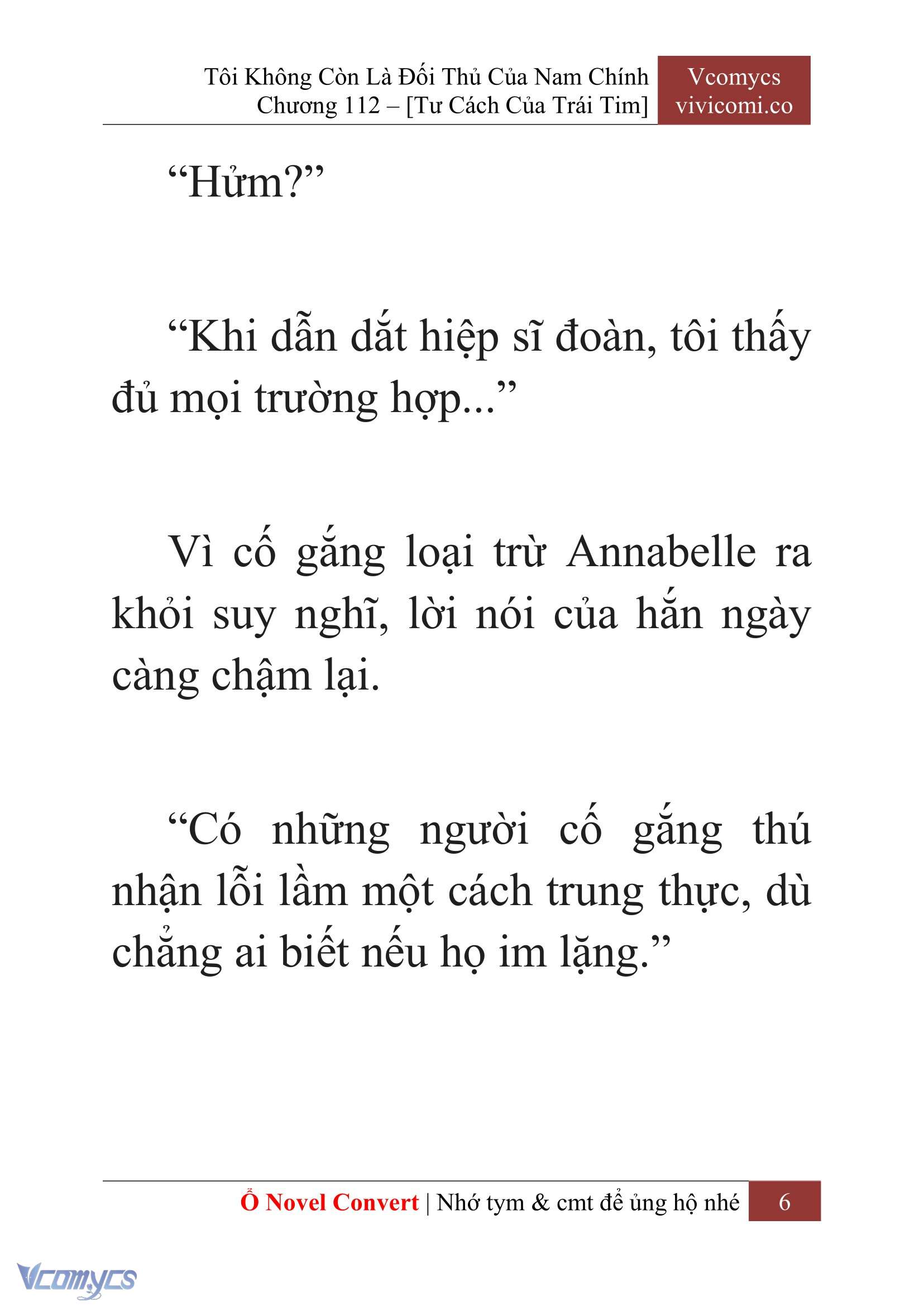 [Novel] Tôi Không Còn Là Đối Thủ Của Nam Chính Chap 112 - Trang 2