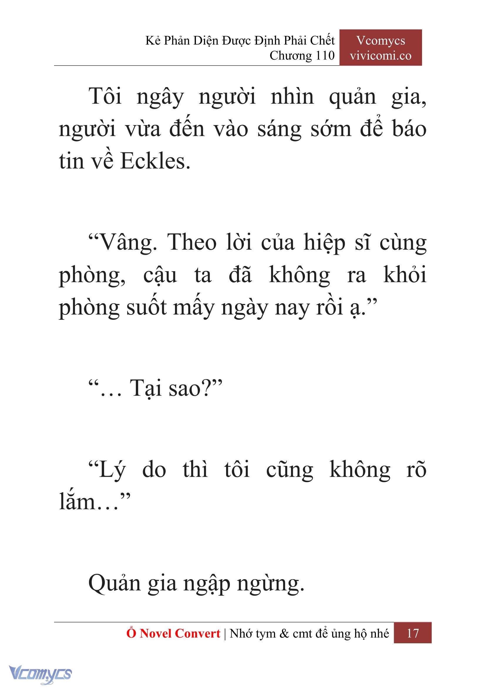 [Novel] Kẻ Phản Diện Được Định Phải Chết Chap 110 - Next Chap 111