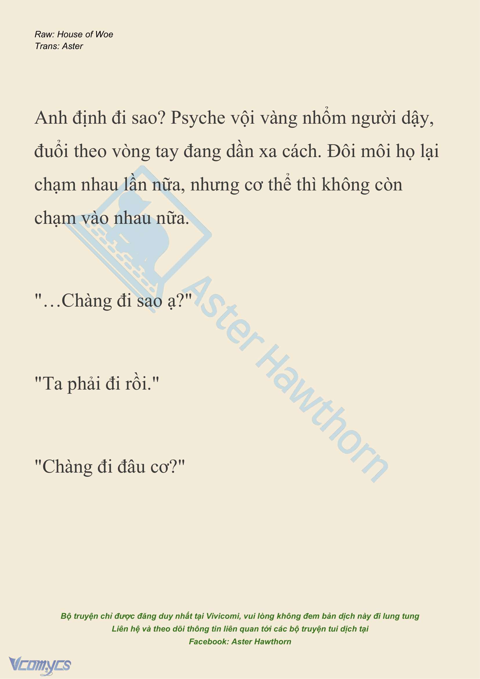 [NOVEL] Dành Cho Các Nữ Thần: Dành cho Psyche Chap 20 - Trang 2