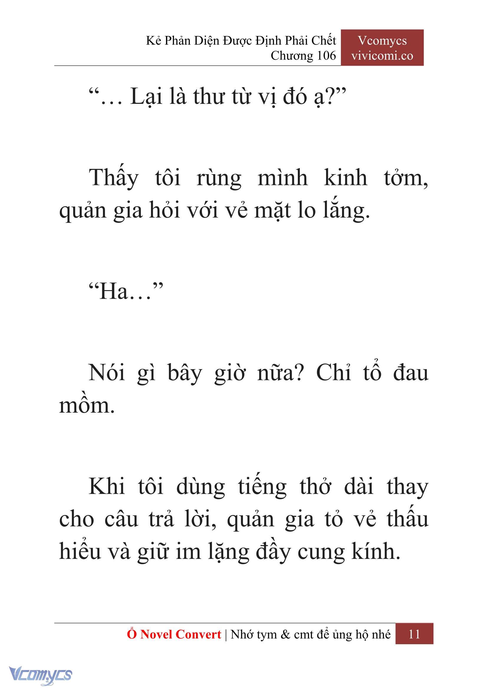 [Novel] Kẻ Phản Diện Được Định Phải Chết Chap 106 - Next Chap 107