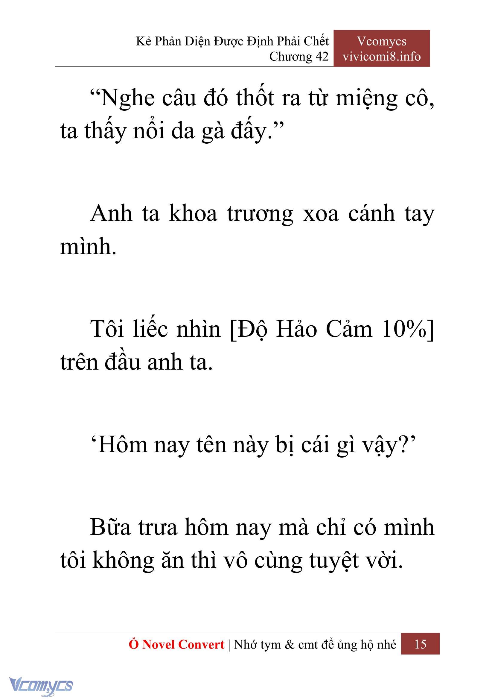[Novel] Kẻ Phản Diện Được Định Phải Chết Chap 42 - Next Chap 43