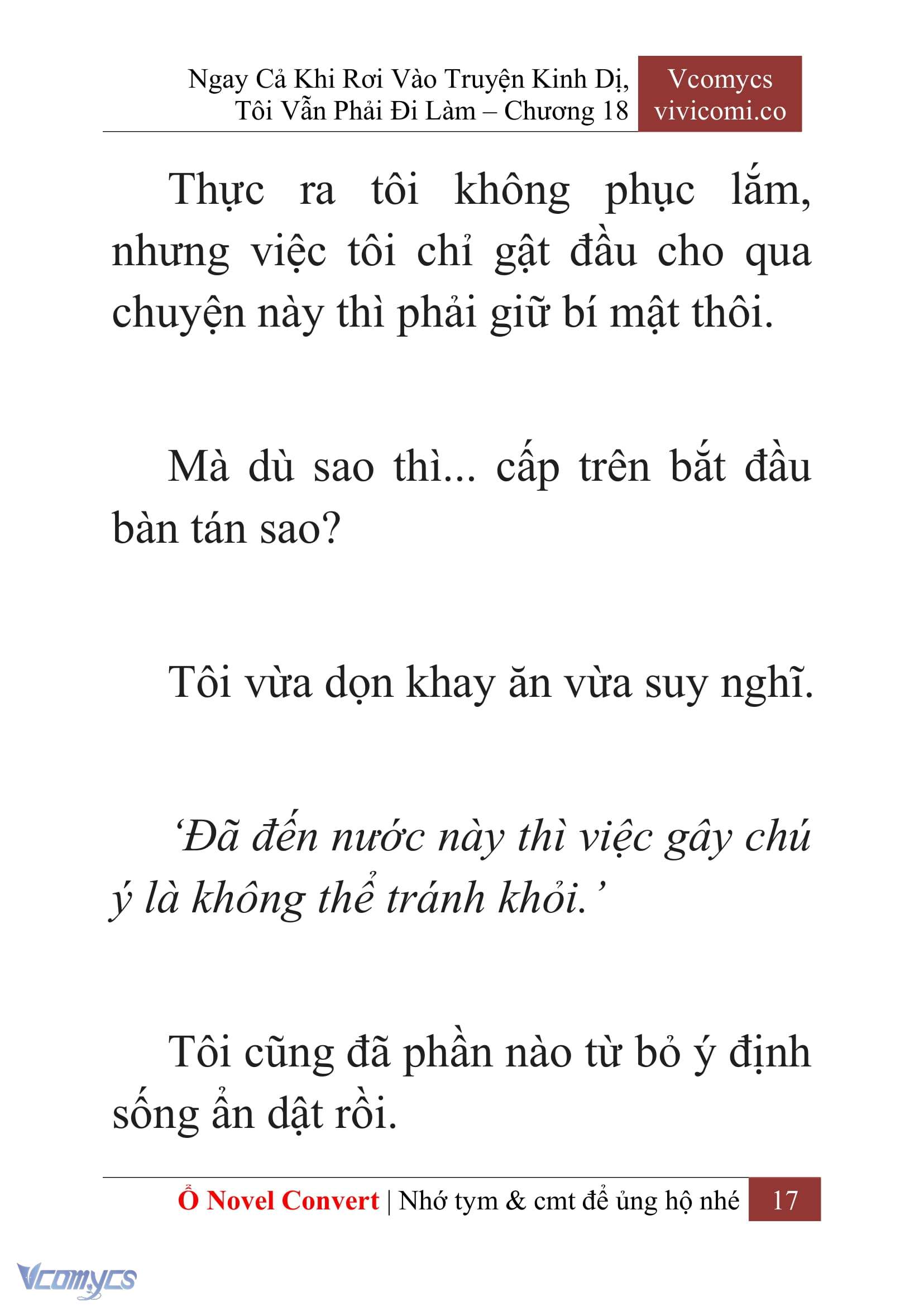 [Novel] Ngay Cả Khi Rơi Vào Truyện Kinh Dị, Tôi Vẫn Phải Đi Làm Chap 18 - Trang 2