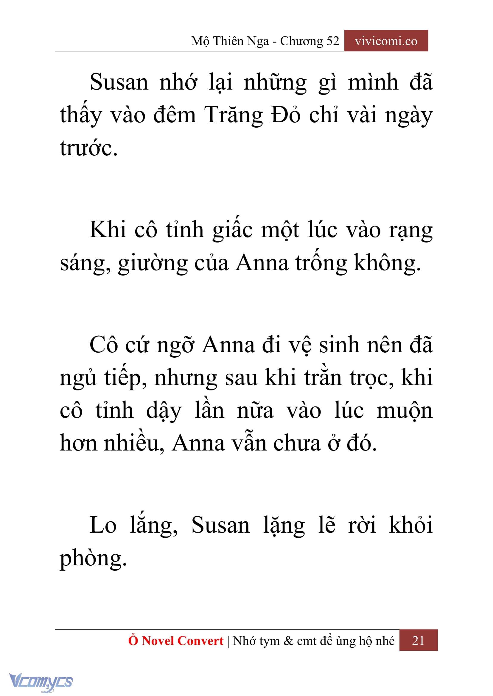 [Novel] Mộ Thiên Nga Chap 52 - Trang 2