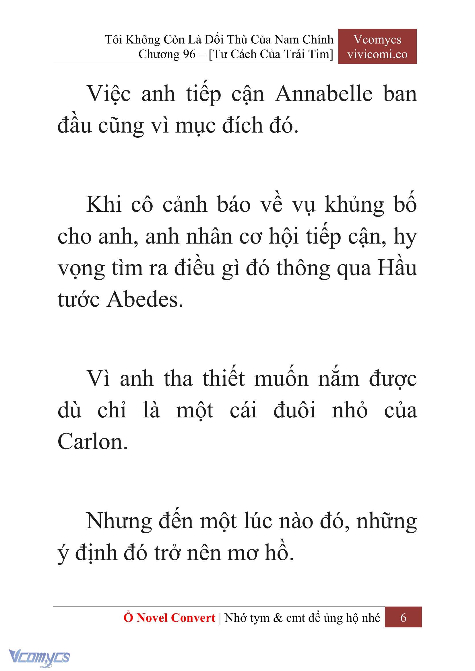 [Novel] Tôi Không Còn Là Đối Thủ Của Nam Chính Chap 96 - Trang 2