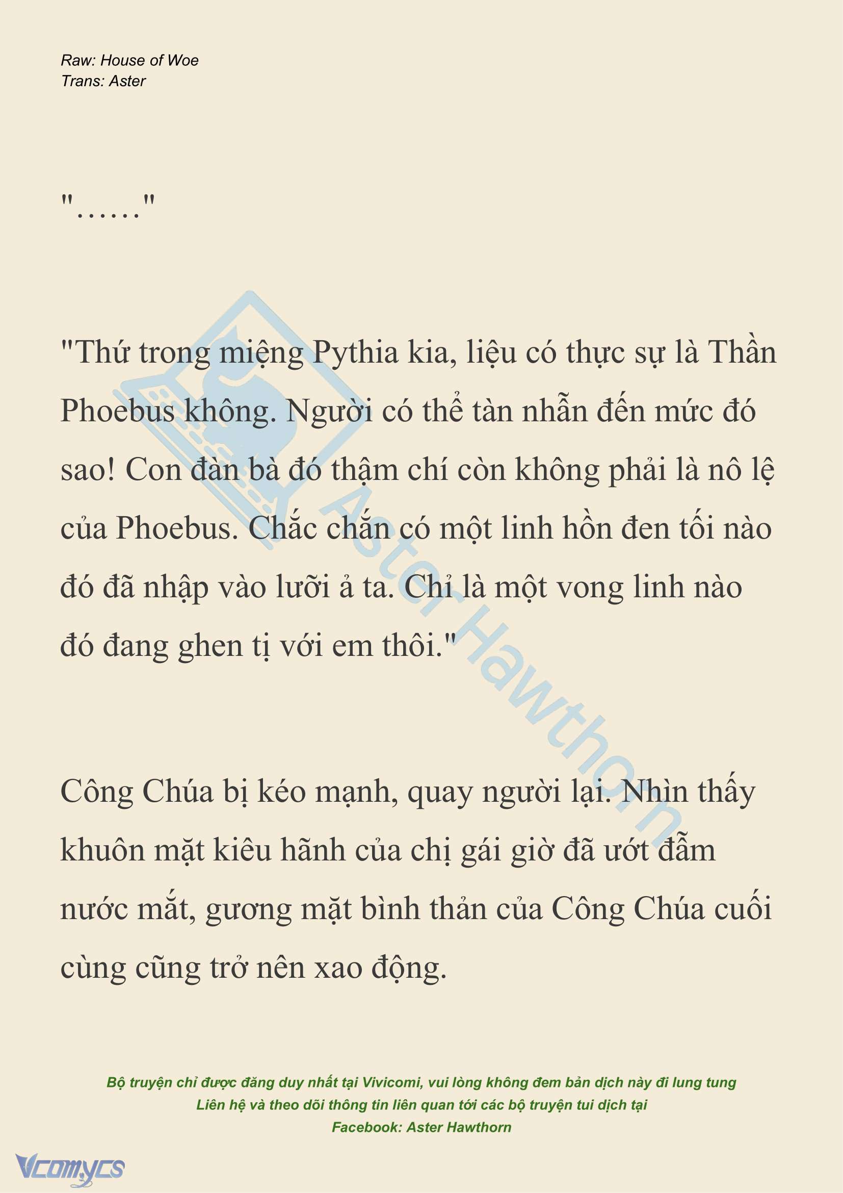 [NOVEL] Dành Cho Các Nữ Thần: Dành cho Psyche Chap 15 - Trang 2