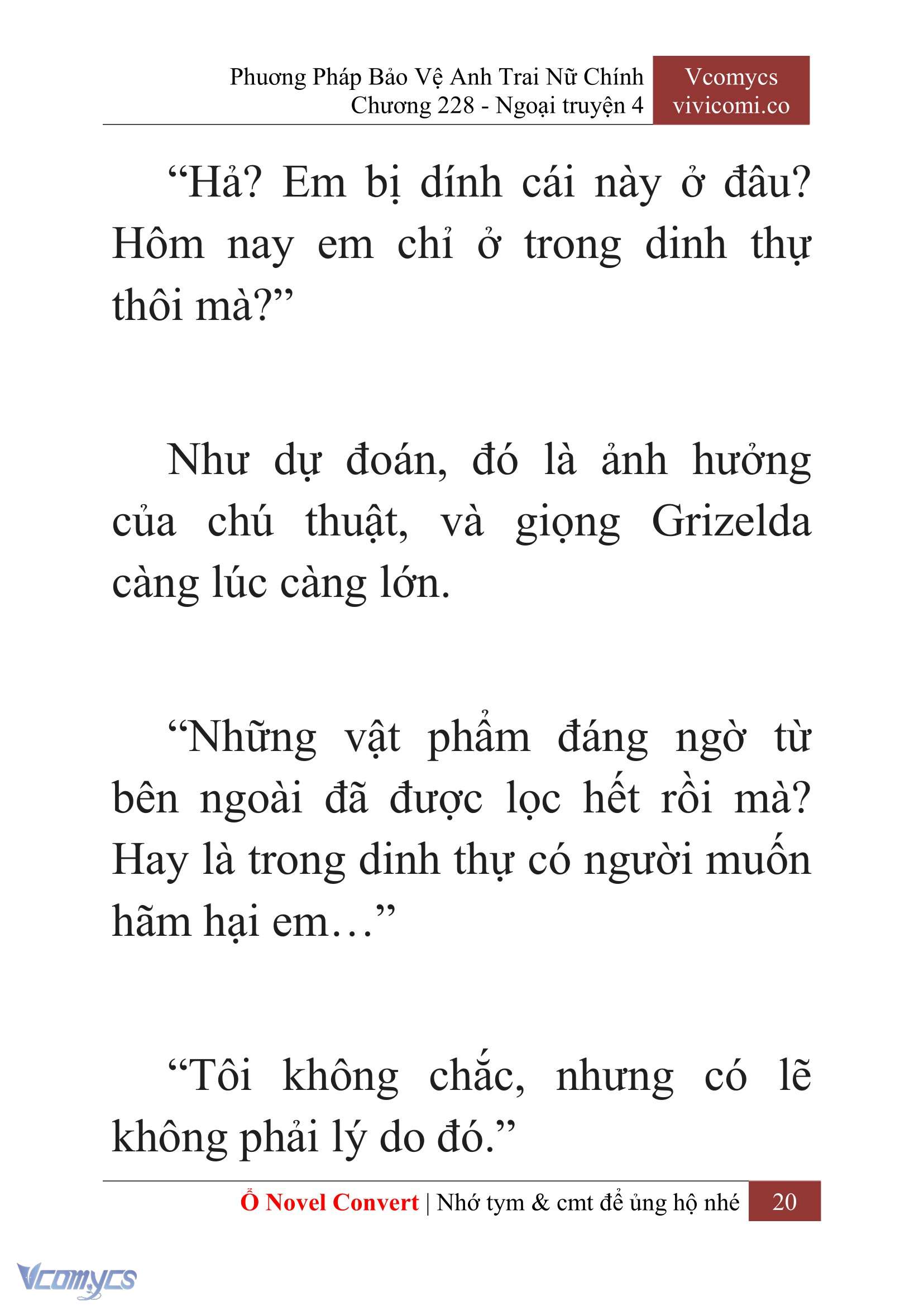 [Novel] Phương Pháp Bảo Vệ Anh Trai Nữ Chính Chap 228 - Trang 2