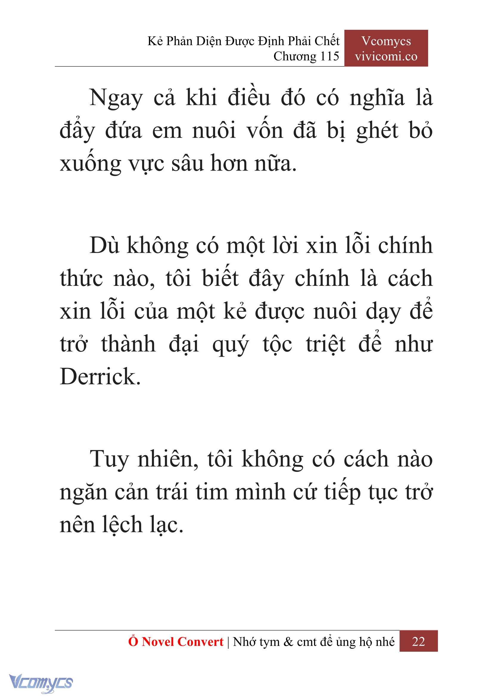 [Novel] Kẻ Phản Diện Được Định Phải Chết Chap 115 - Trang 2