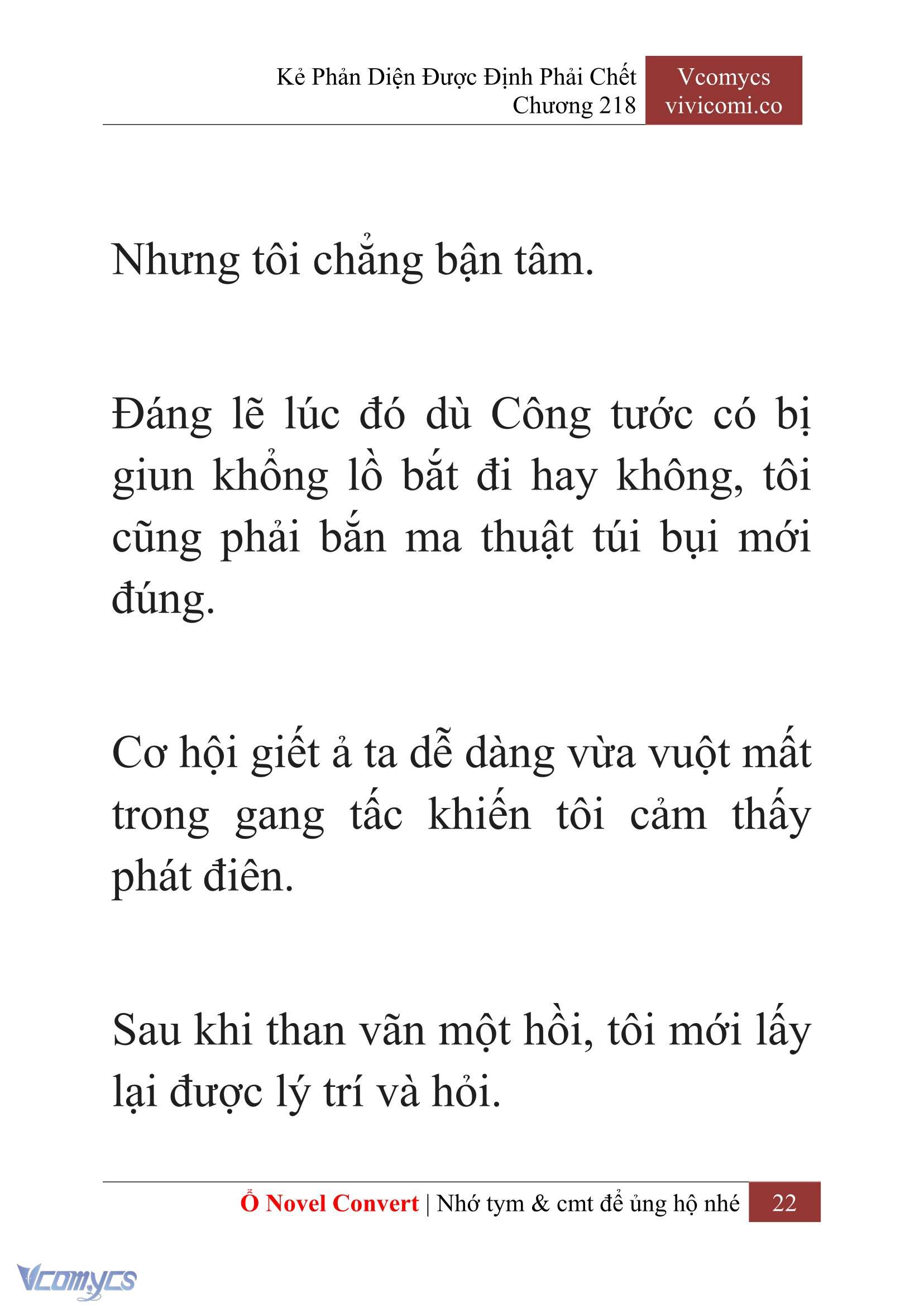 [Novel] Kẻ Phản Diện Được Định Phải Chết Chap 218 - Next Chap 219