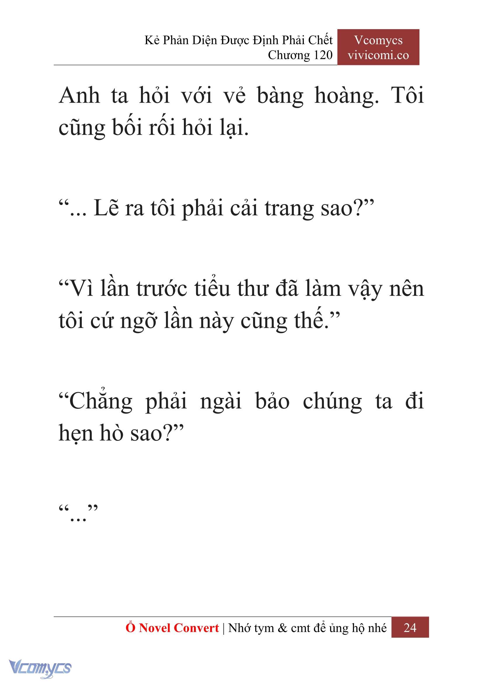 [Novel] Kẻ Phản Diện Được Định Phải Chết Chap 120 - Trang 2