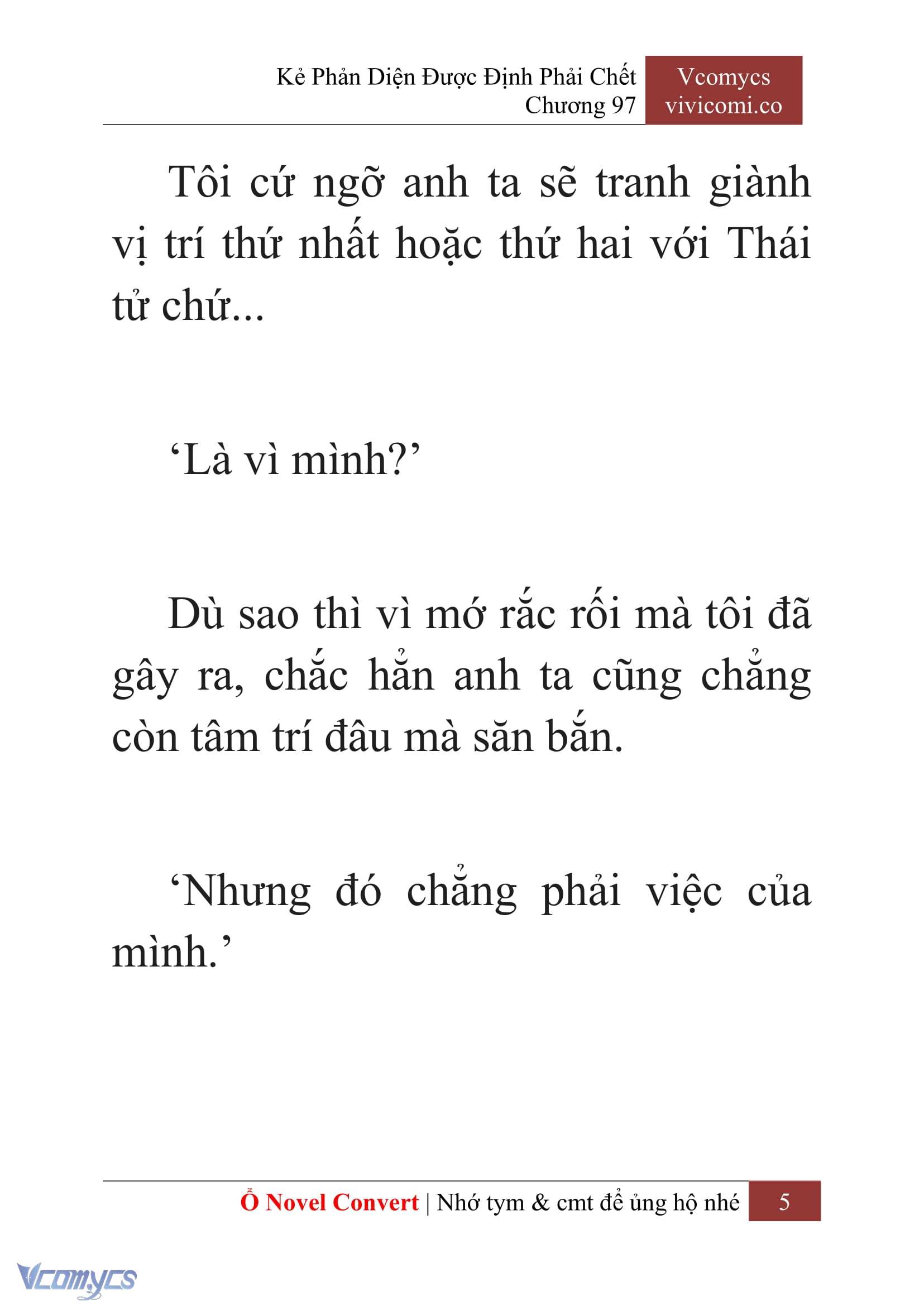 [Novel] Kẻ Phản Diện Được Định Phải Chết Chap 97 - Next Chap 98