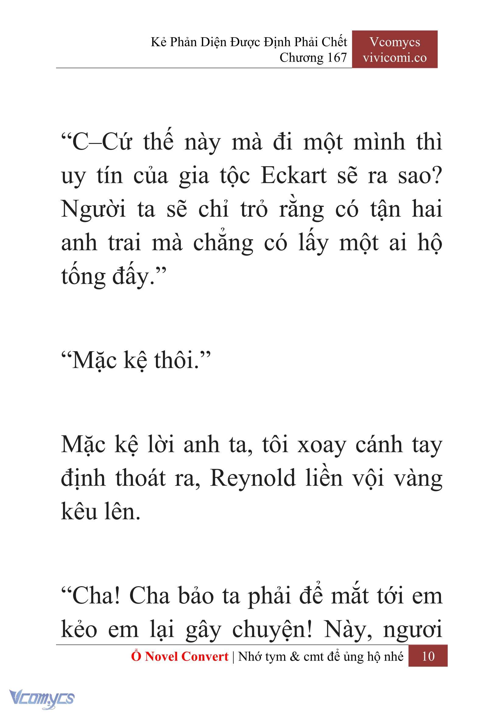 [Novel] Kẻ Phản Diện Được Định Phải Chết Chap 167 - Trang 2