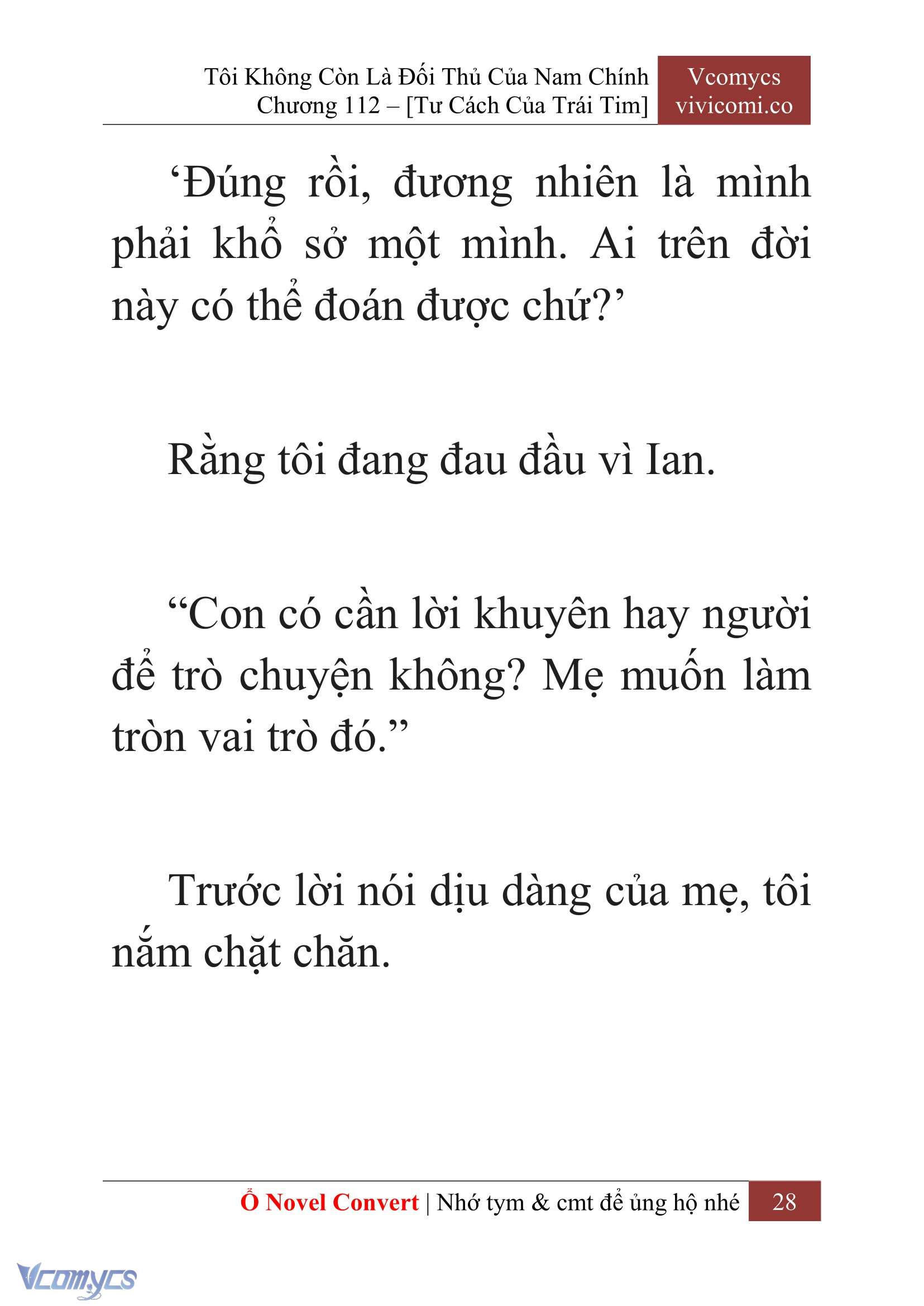 [Novel] Tôi Không Còn Là Đối Thủ Của Nam Chính Chap 112 - Trang 2