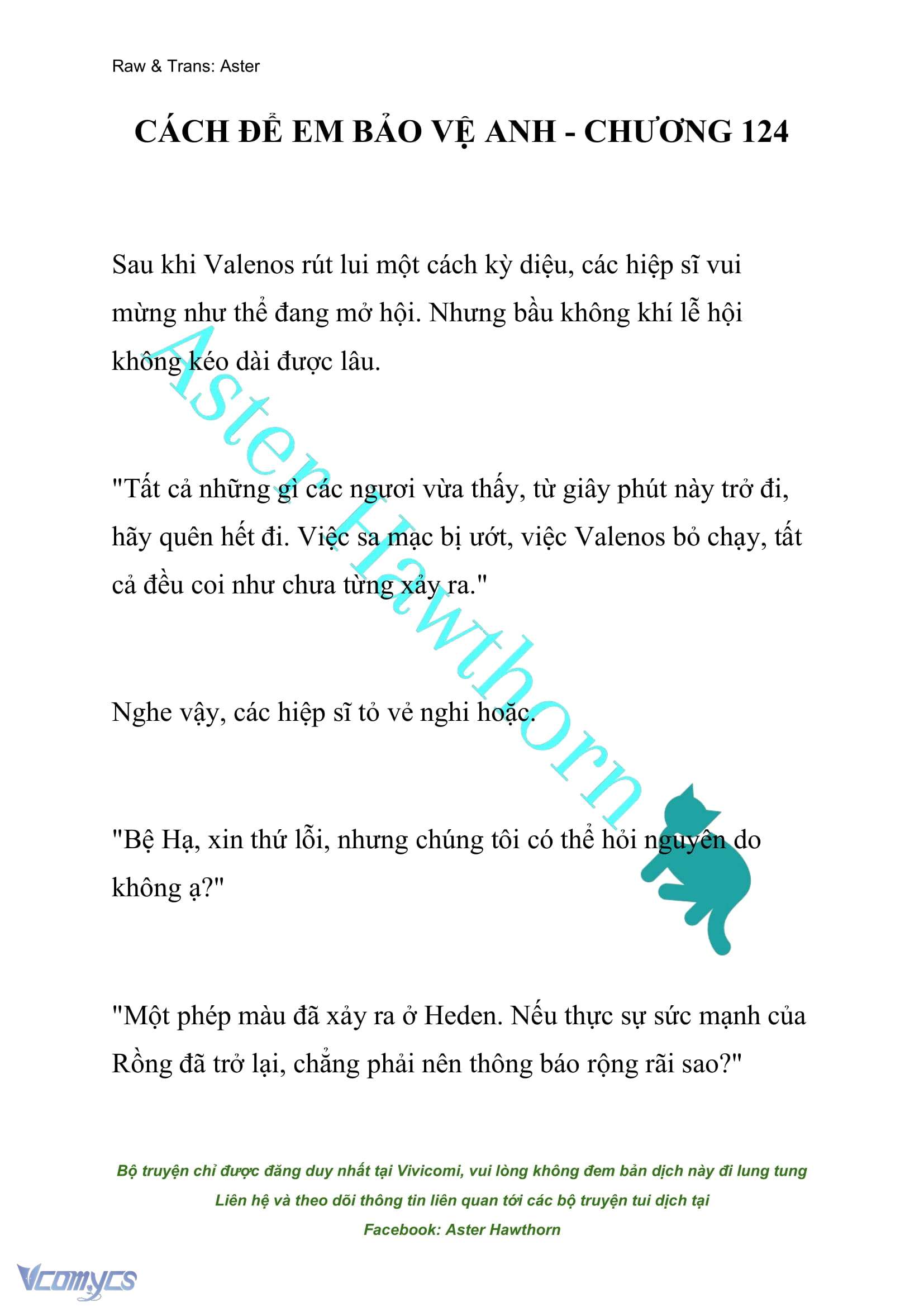 [NOVEL] Cách Để Em Bảo Vệ Anh Chap 124 - Next Chap 125