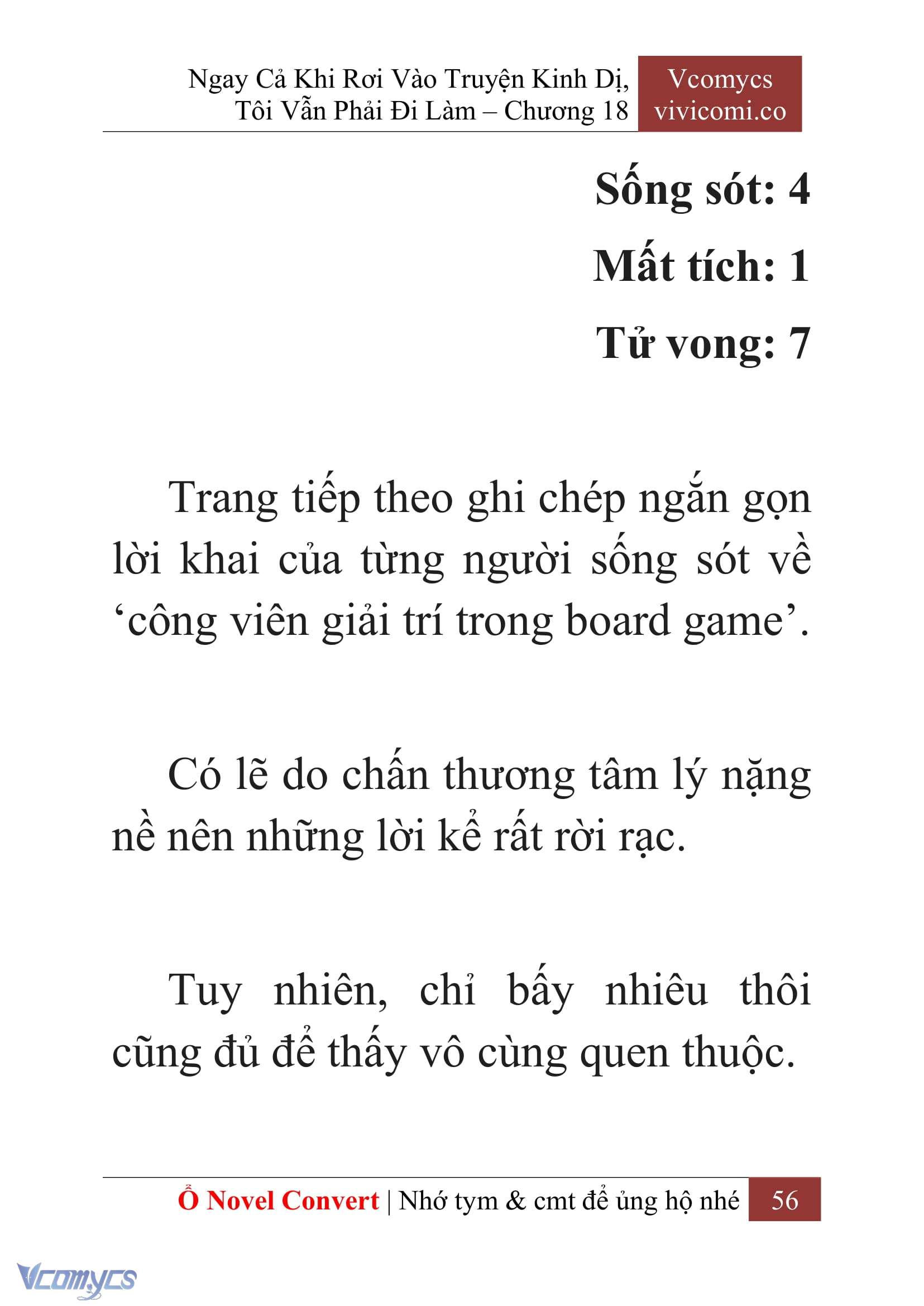 [Novel] Ngay Cả Khi Rơi Vào Truyện Kinh Dị, Tôi Vẫn Phải Đi Làm Chap 18 - Trang 2