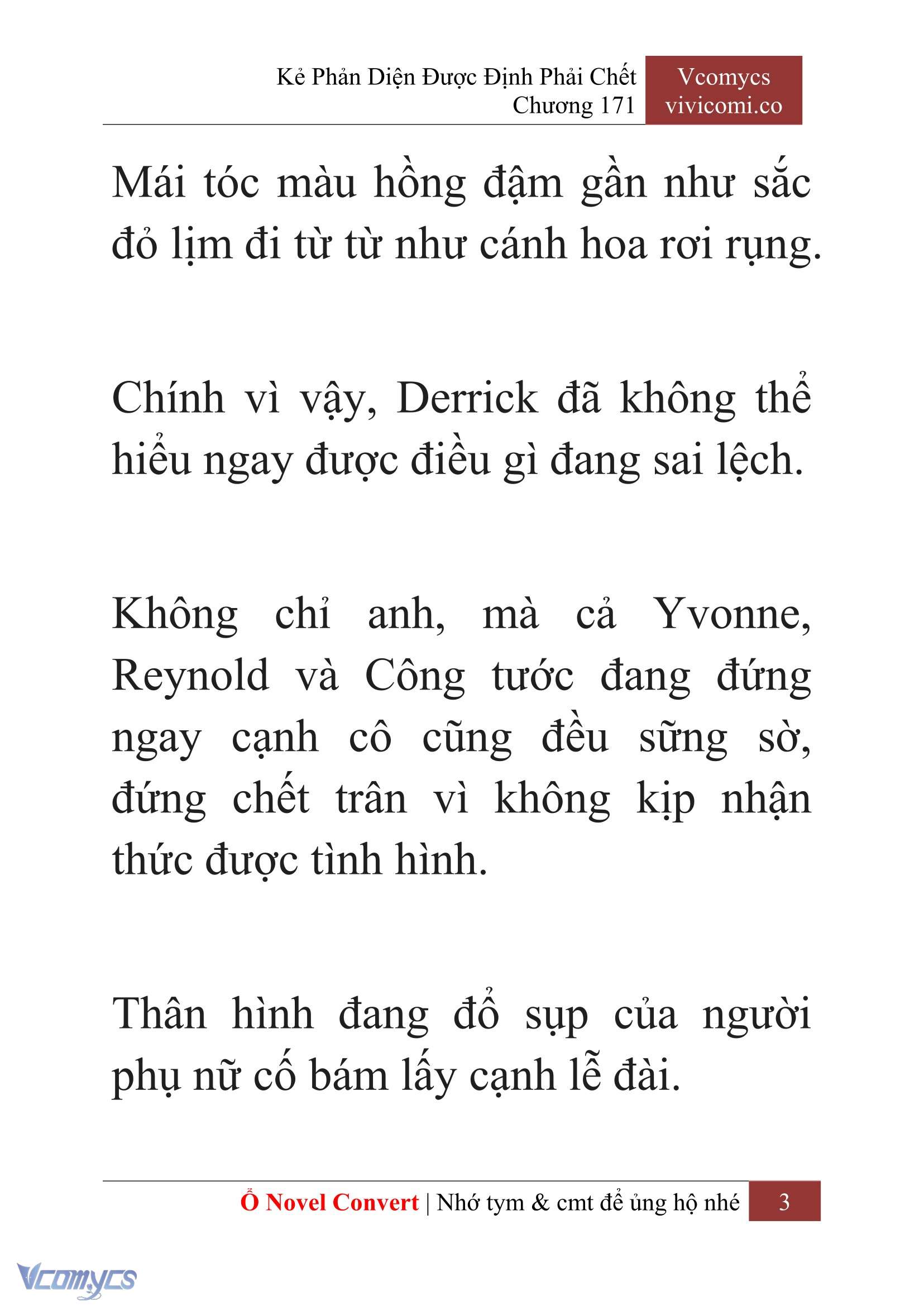 [Novel] Kẻ Phản Diện Được Định Phải Chết Chap 171 - Trang 2