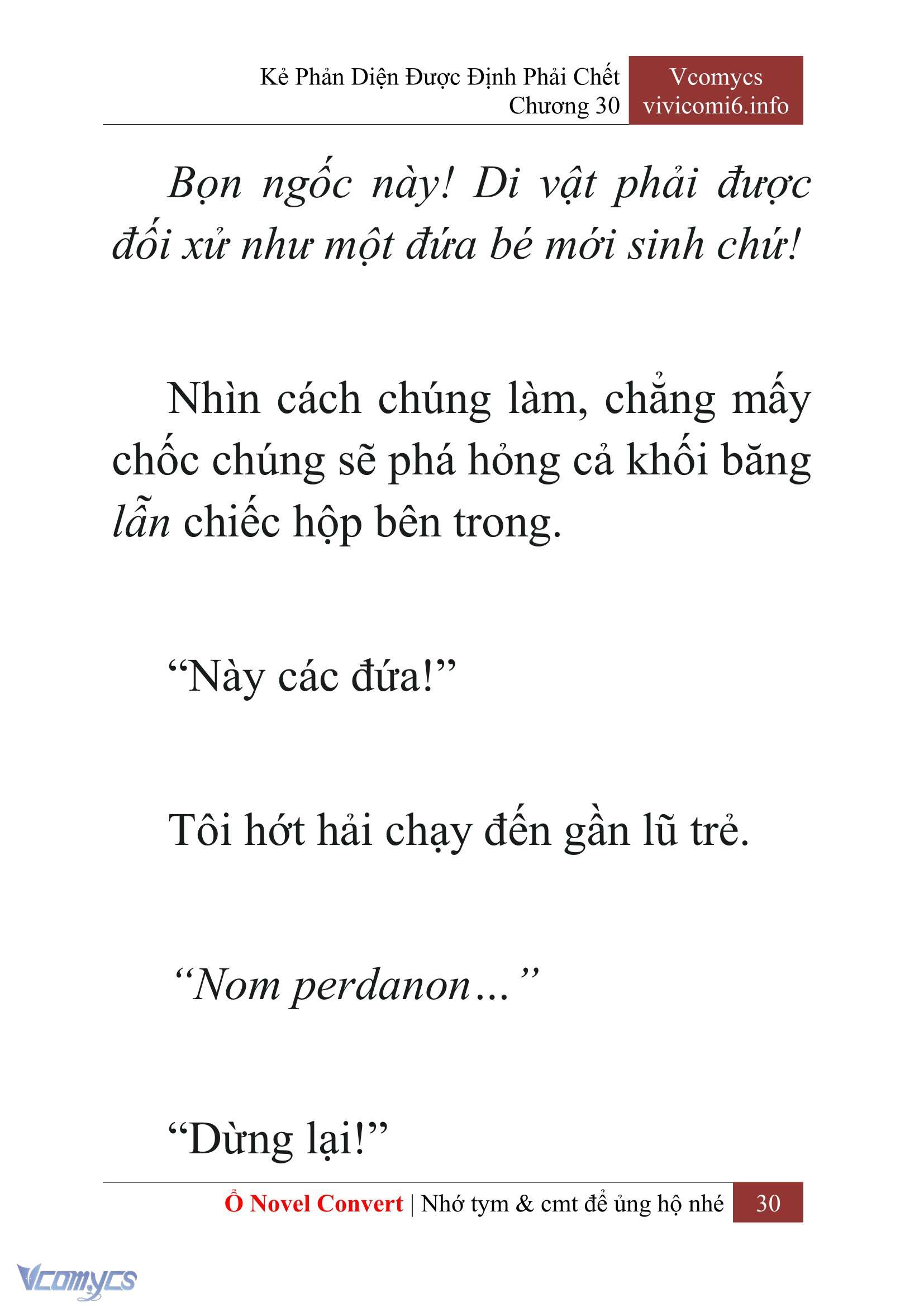 [Novel] Kẻ Phản Diện Được Định Phải Chết Chap 30 - Next Chap 31