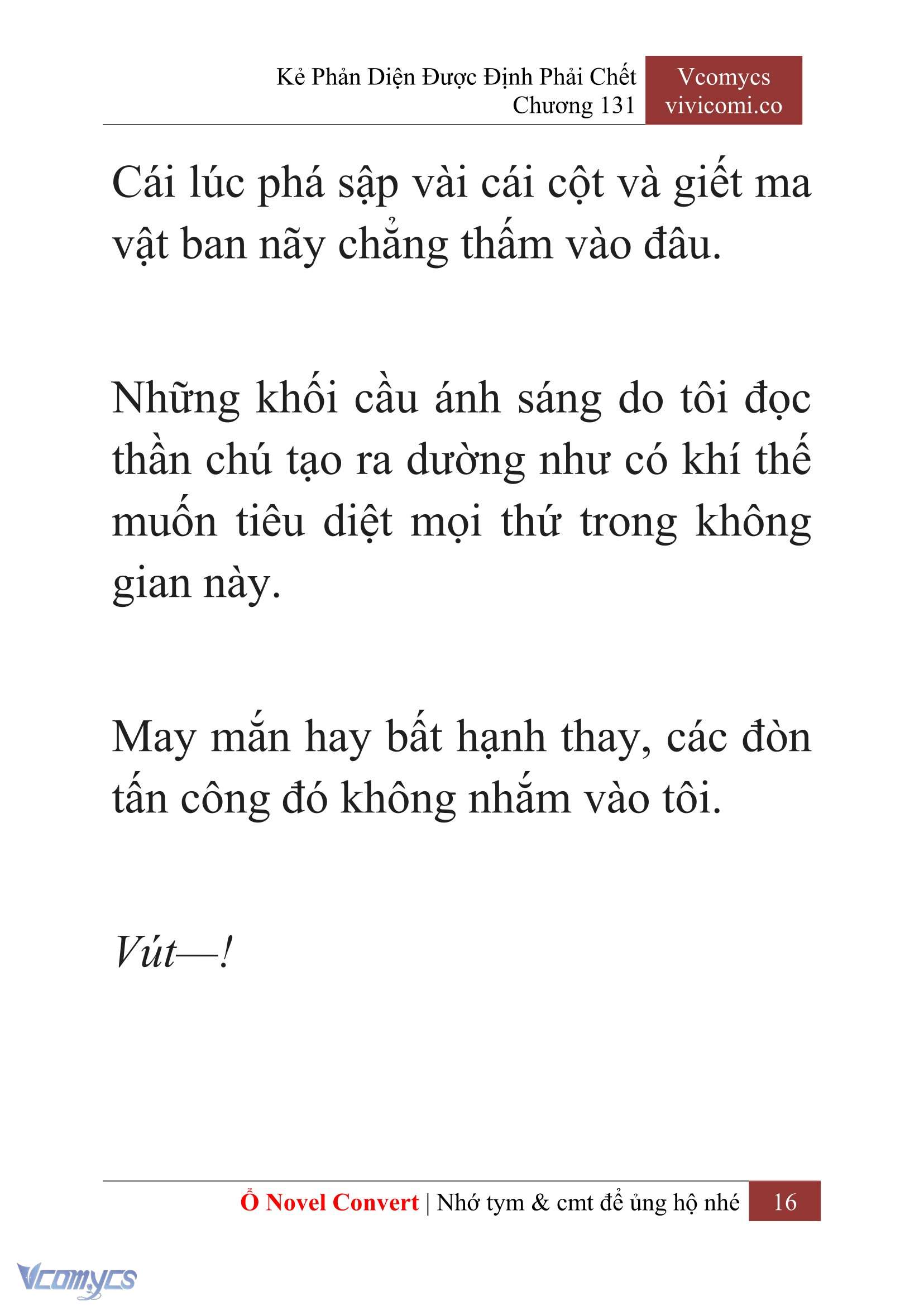 [Novel] Kẻ Phản Diện Được Định Phải Chết Chap 131 - Trang 2