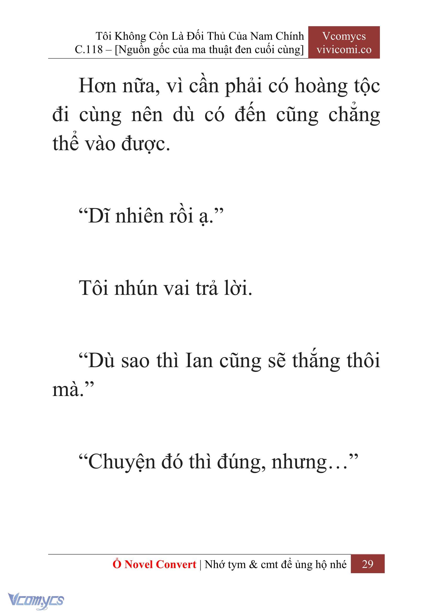 [Novel] Tôi Không Còn Là Đối Thủ Của Nam Chính Chap 118 - Trang 2