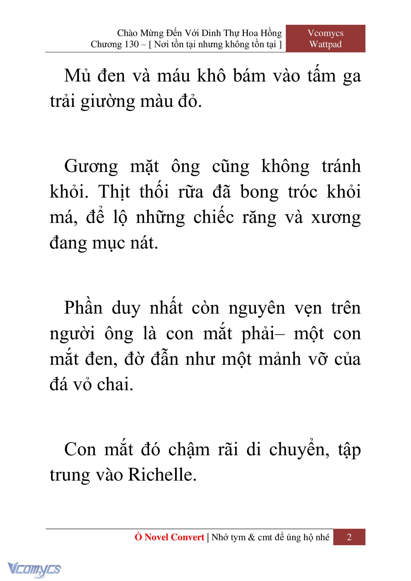 [Novel] Chào Mừng Đến Với Dinh Thự Hoa Hồng Chap 130 - Trang 2