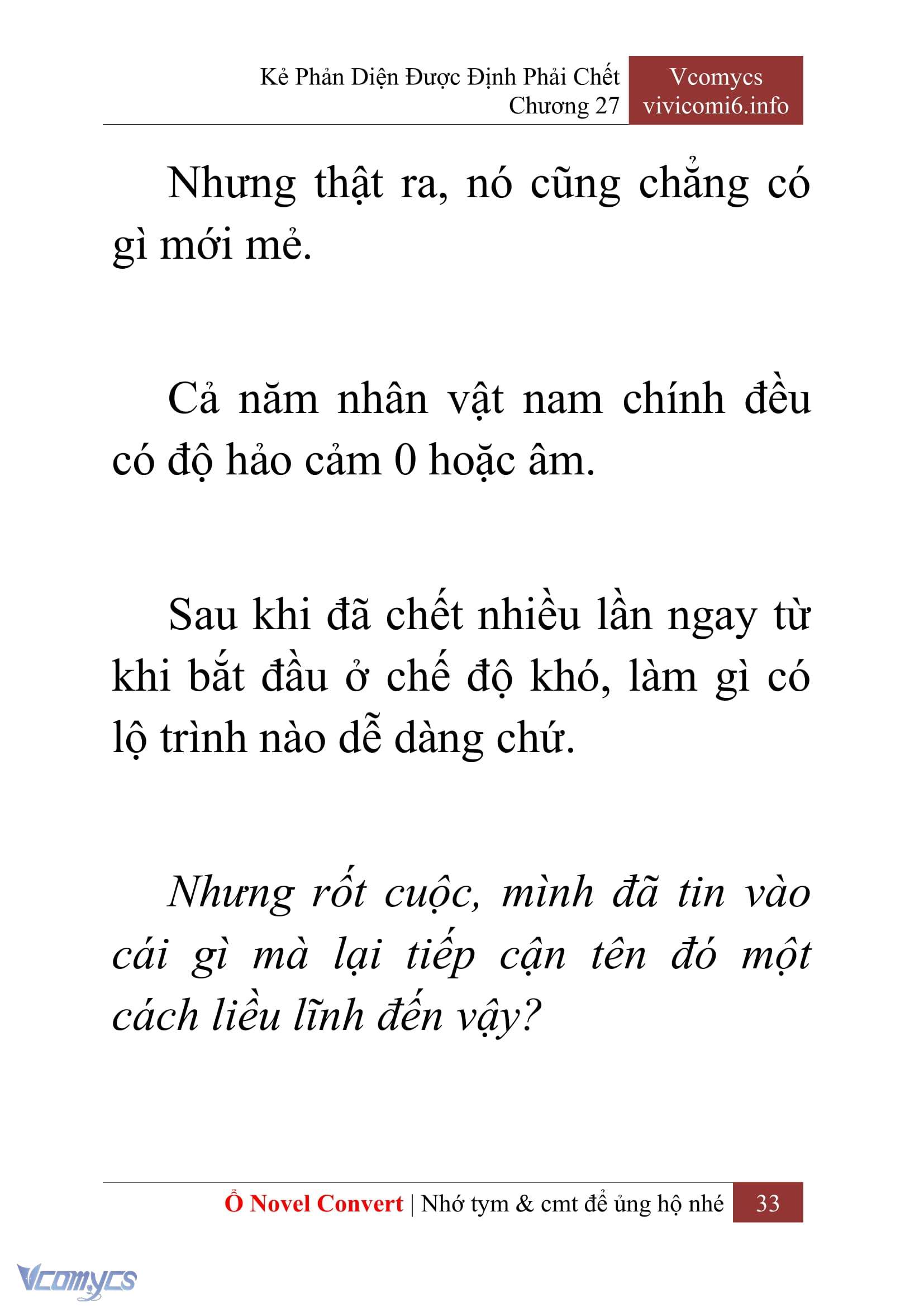 [Novel] Kẻ Phản Diện Được Định Phải Chết Chap 27 - Trang 2