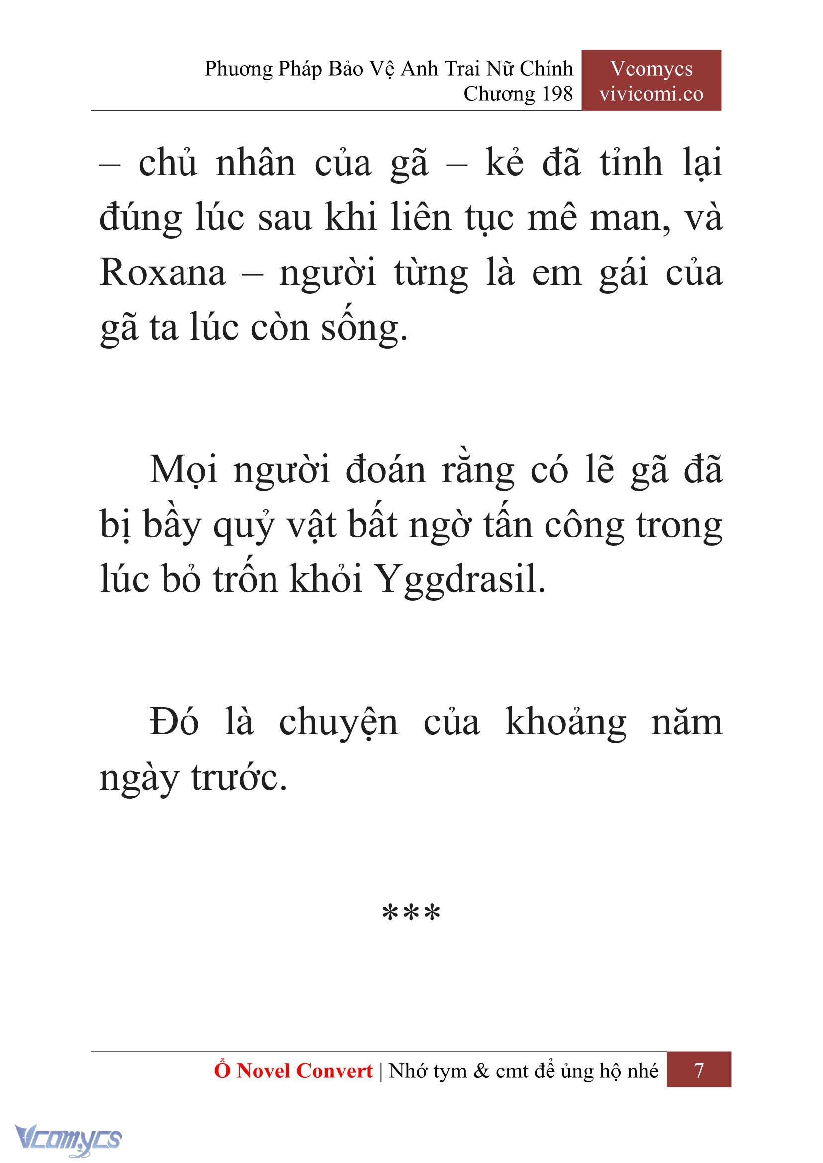 [Novel] Phương Pháp Bảo Vệ Anh Trai Nữ Chính Chap 198 - Trang 2