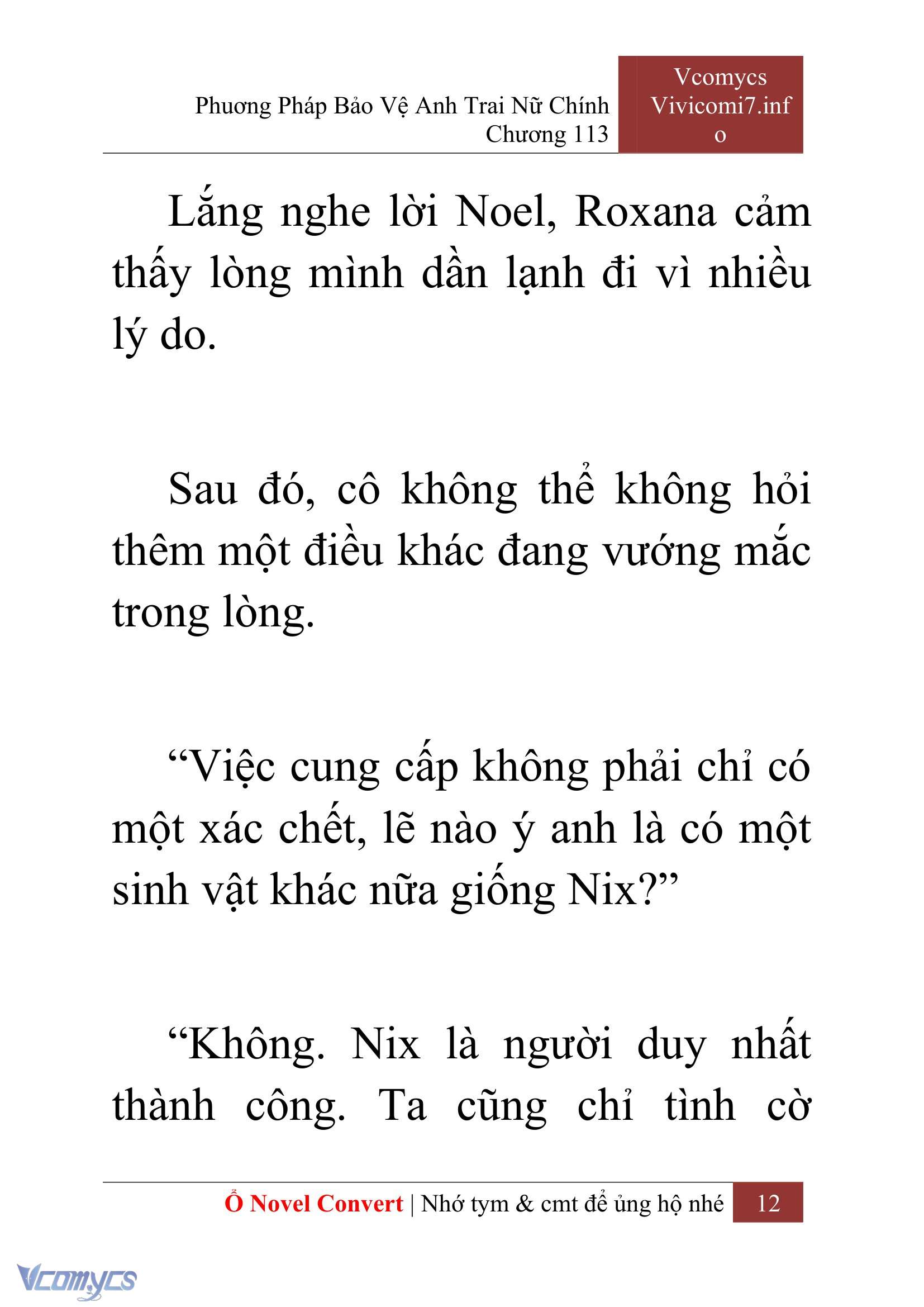 [Novel] Phương Pháp Bảo Vệ Anh Trai Nữ Chính Chap 113 - Next Chap 114