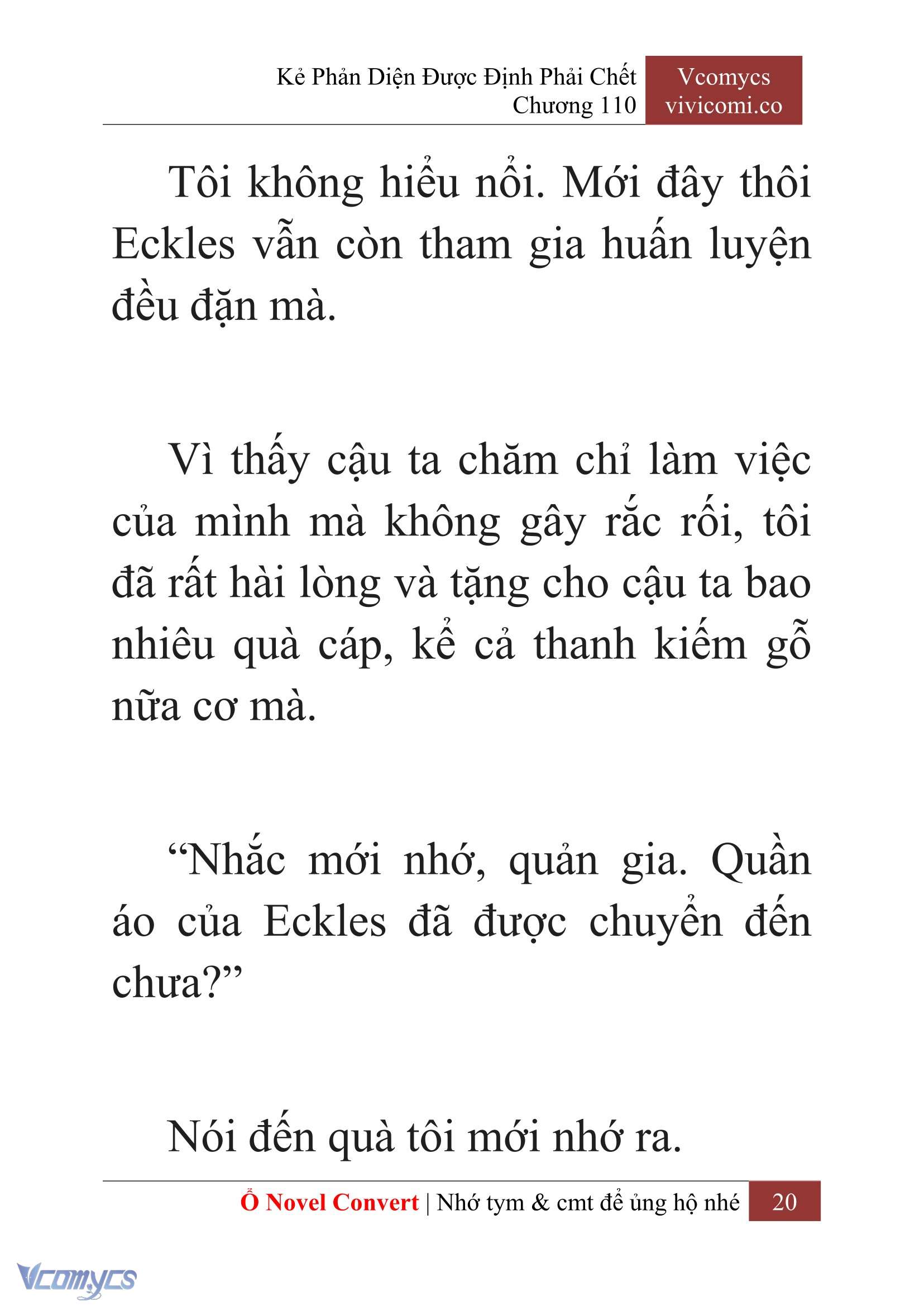 [Novel] Kẻ Phản Diện Được Định Phải Chết Chap 110 - Next Chap 111