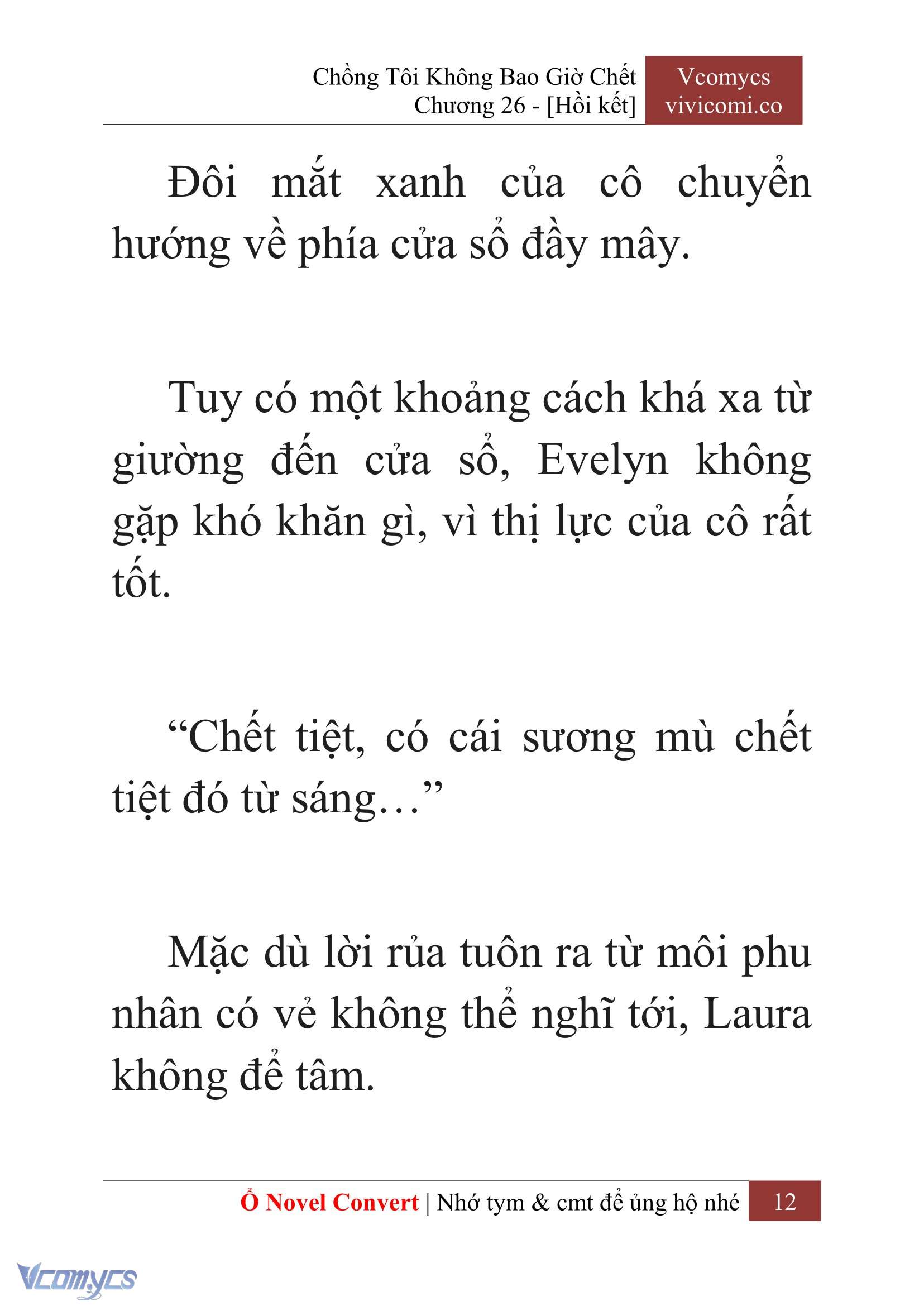 [Novel] Chồng Tôi Không Bao Giờ Chết Chap 26 - Trang 2