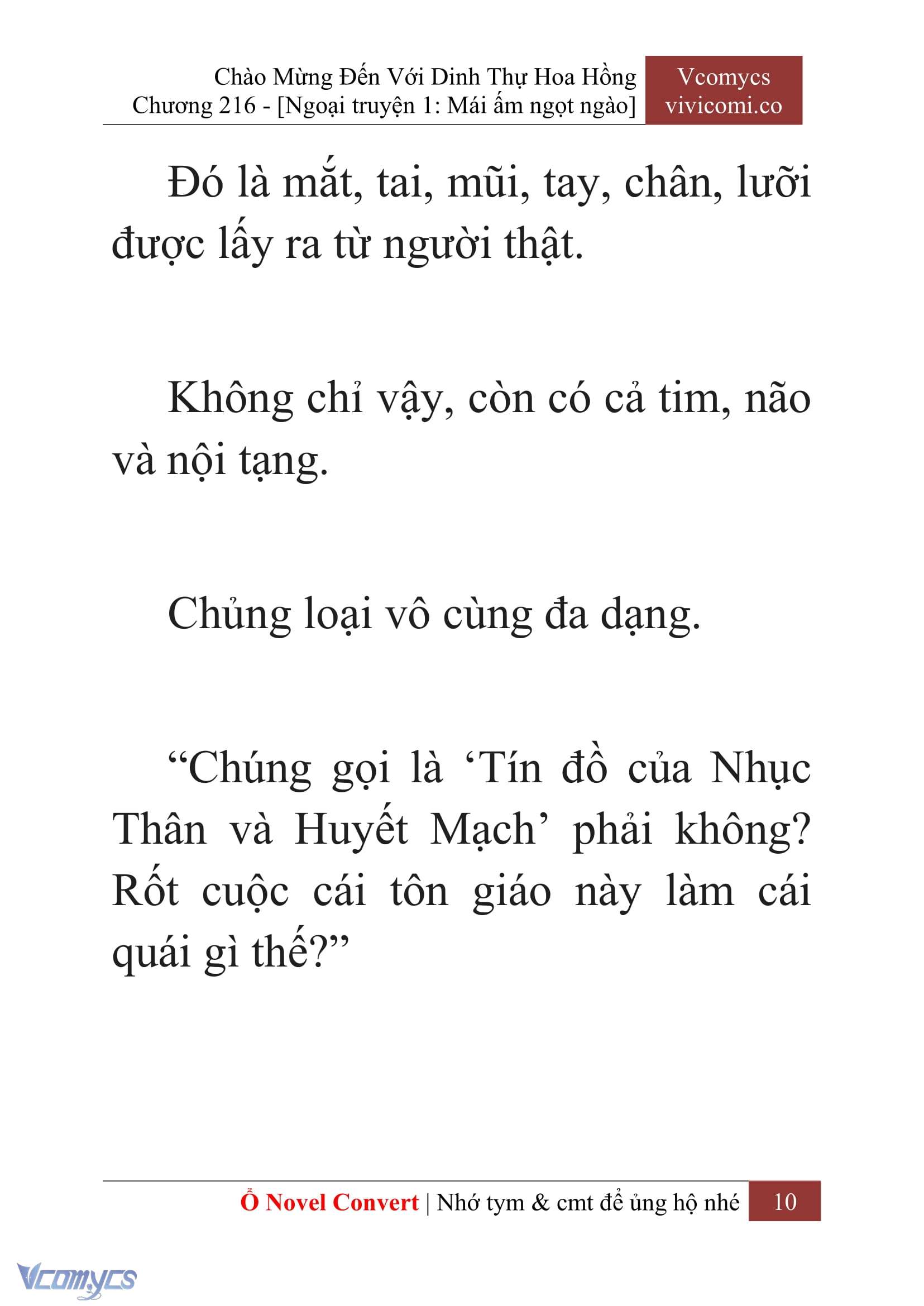 [Novel] Chào Mừng Đến Với Dinh Thự Hoa Hồng Chap 216 - Trang 2