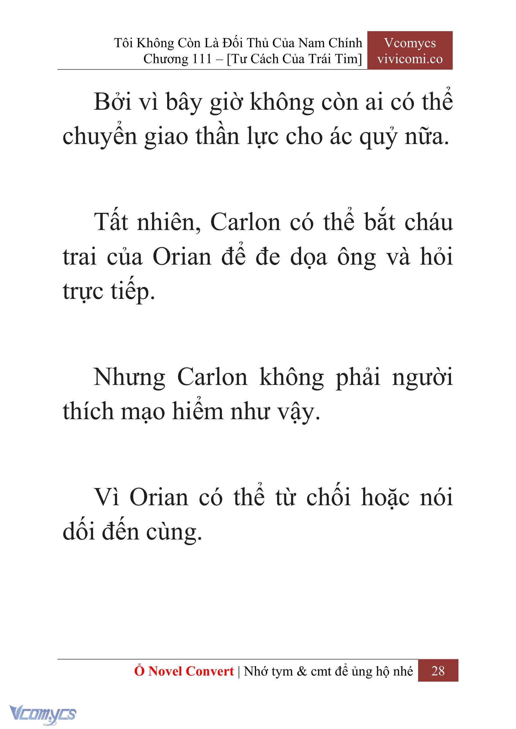 [Novel] Tôi Không Còn Là Đối Thủ Của Nam Chính Chap 111 - Trang 2